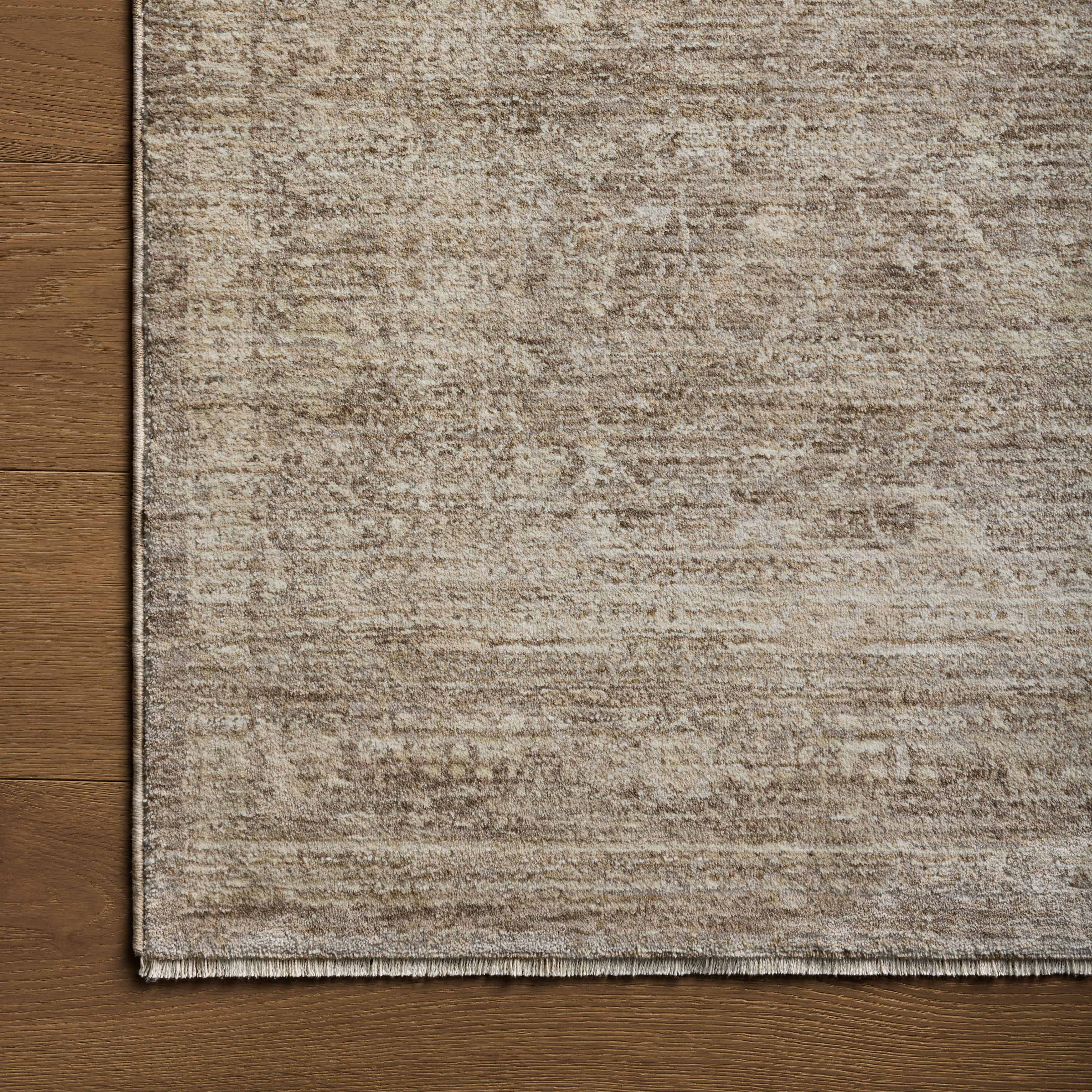 Haverford Polyester Pile Rug in Bronze / Oat