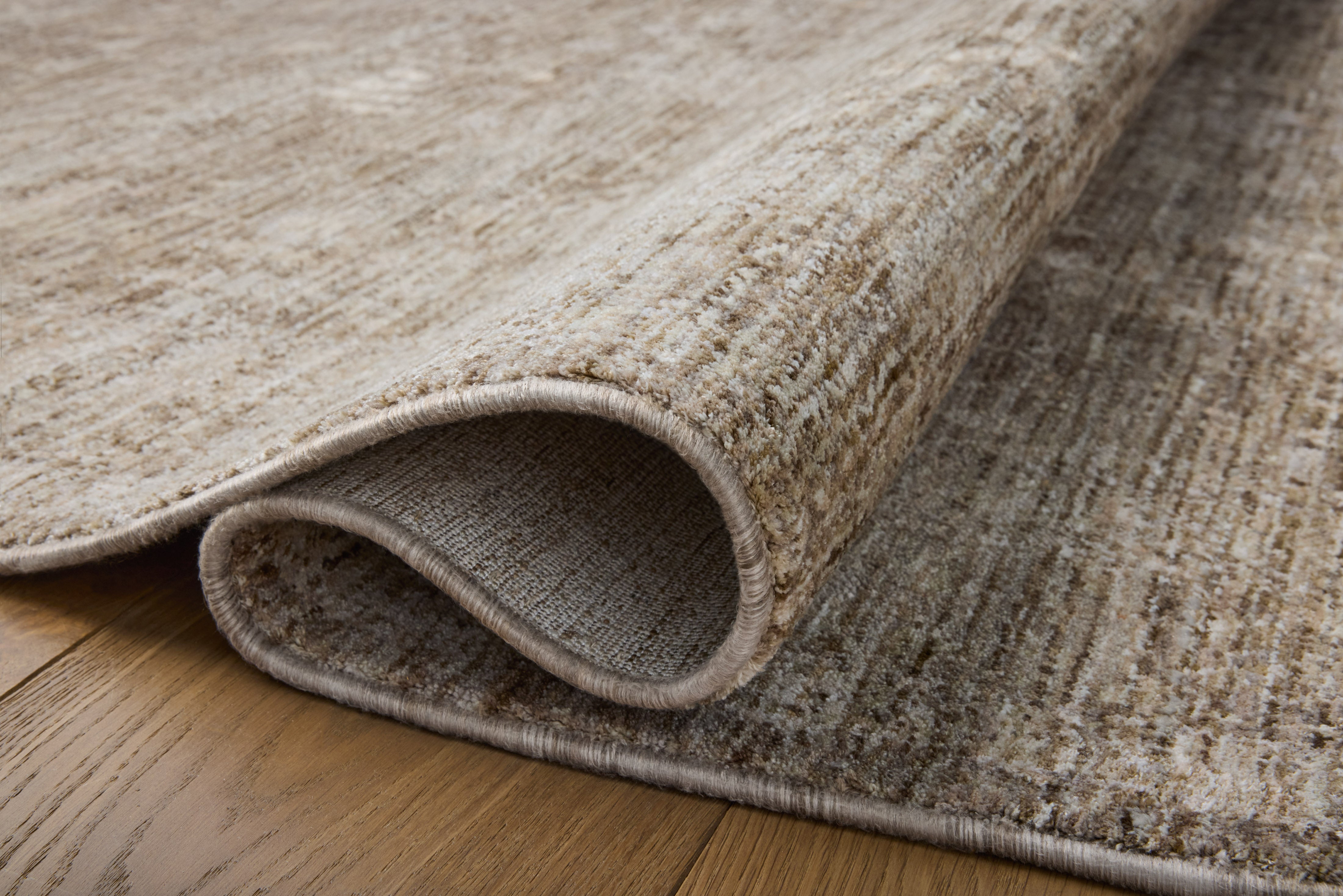 Haverford Polyester Pile Rug in Bronze / Oat