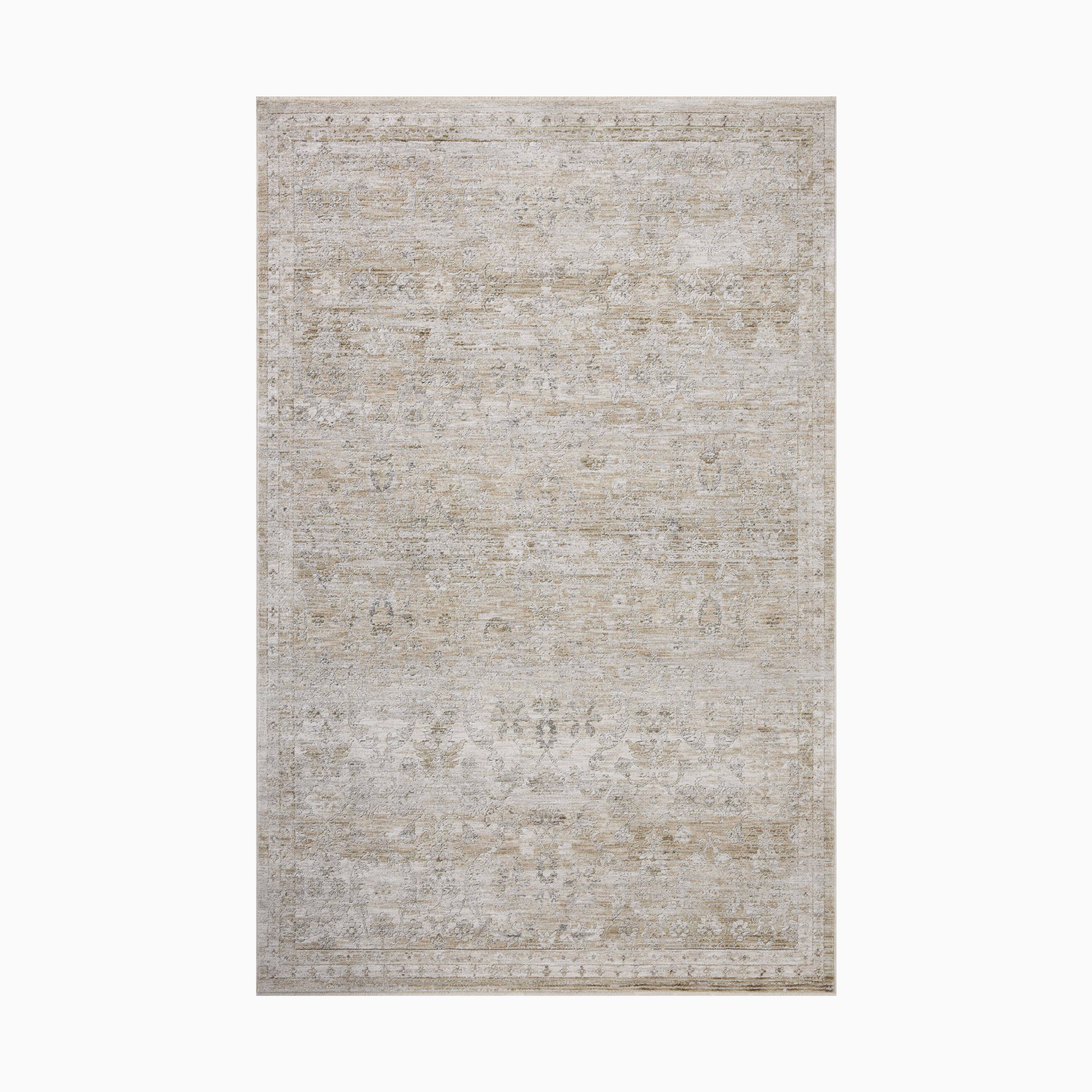 Haverford Polyester Pile Rug in Fog / Dune