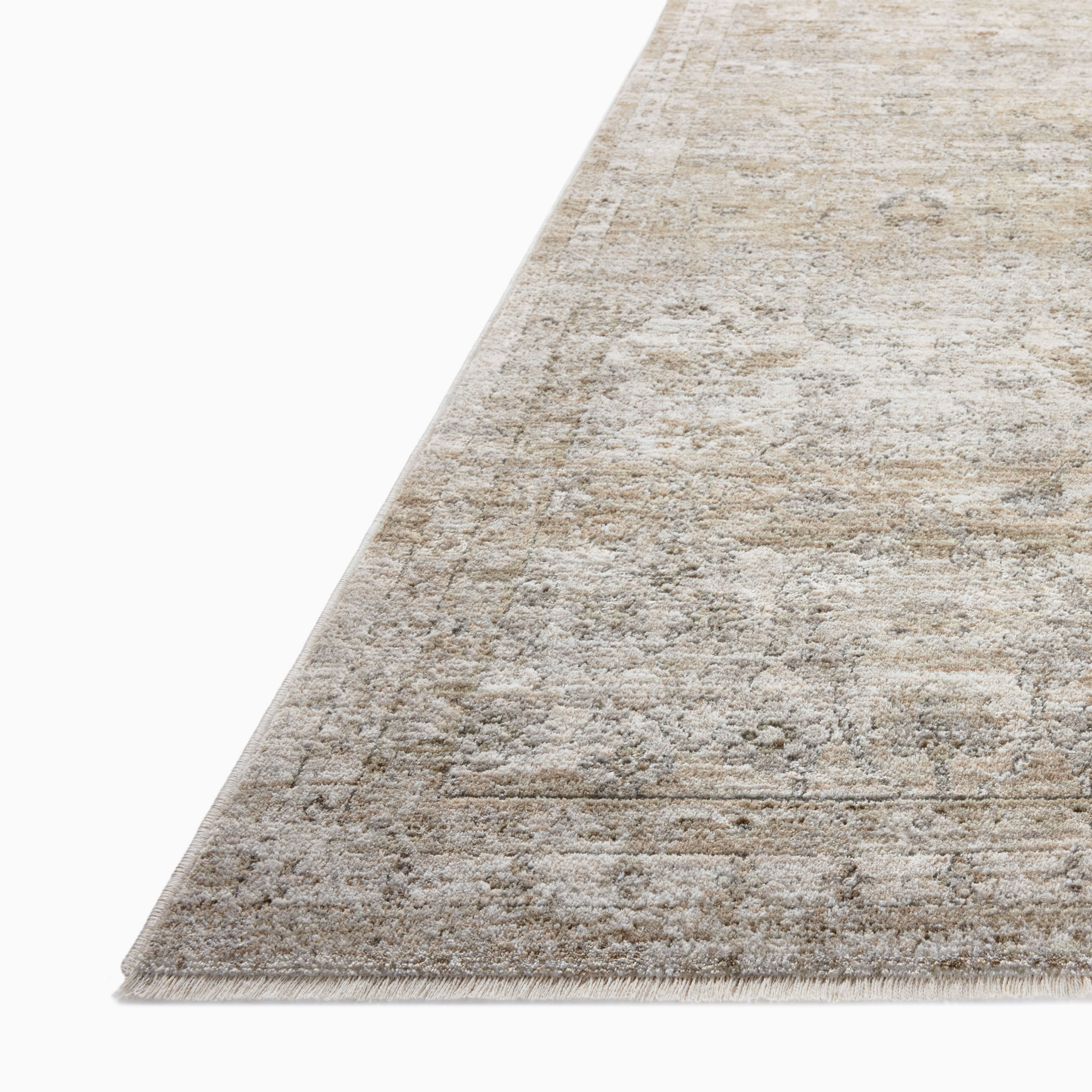 Haverford Polyester Pile Rug in Fog / Dune