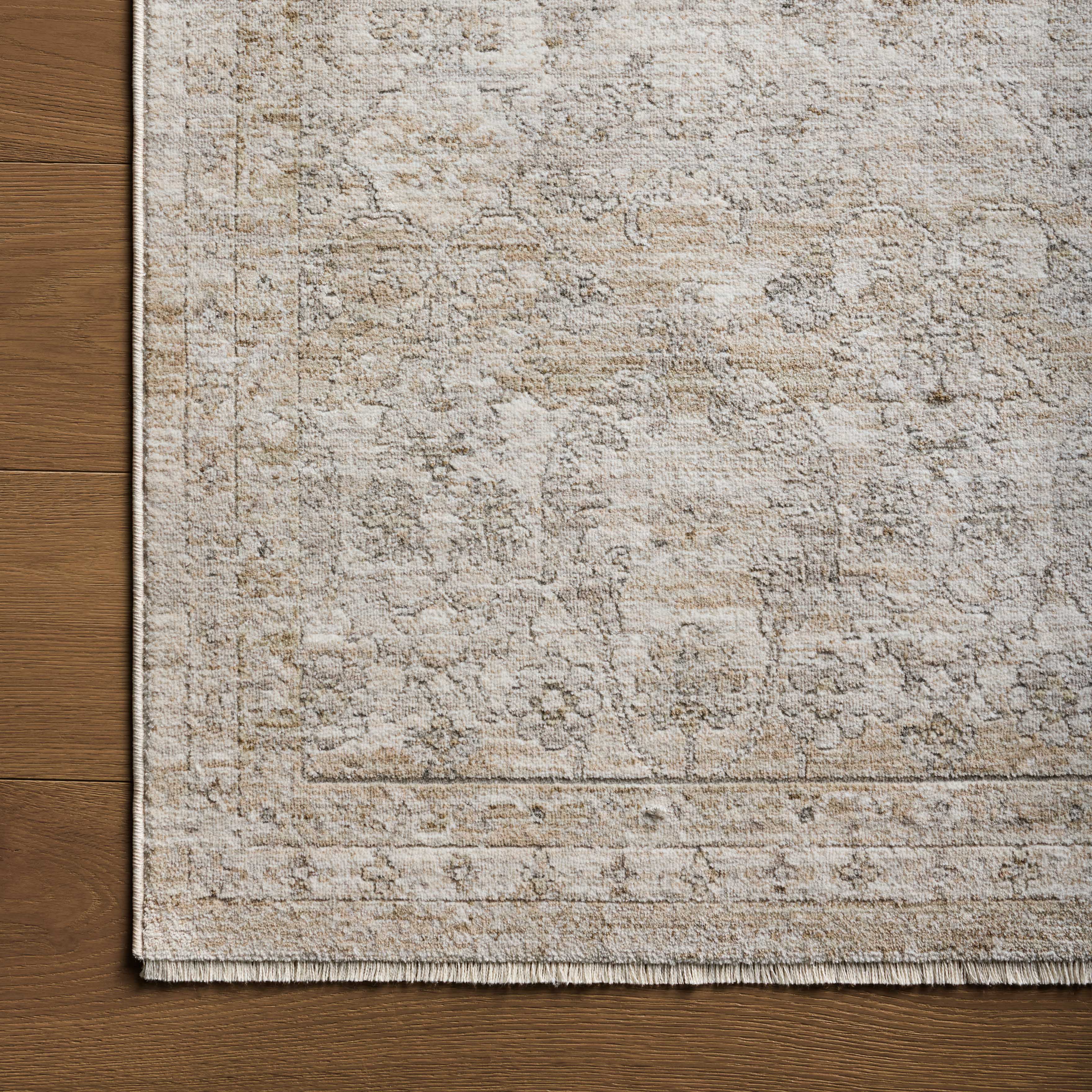 Haverford Polyester Pile Rug in Fog / Dune