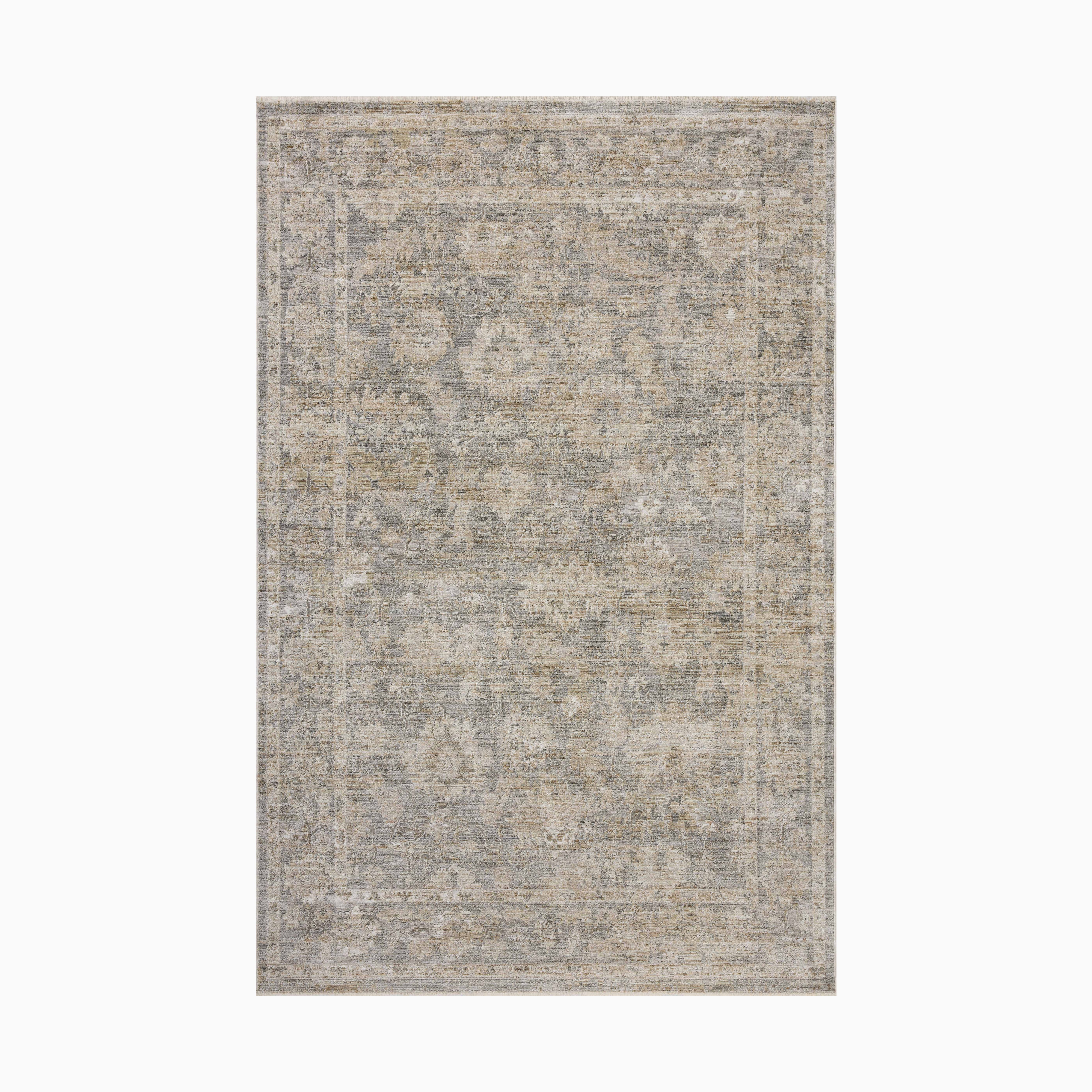 Haverford Polyester Pile Rug in Platinum / Bronze