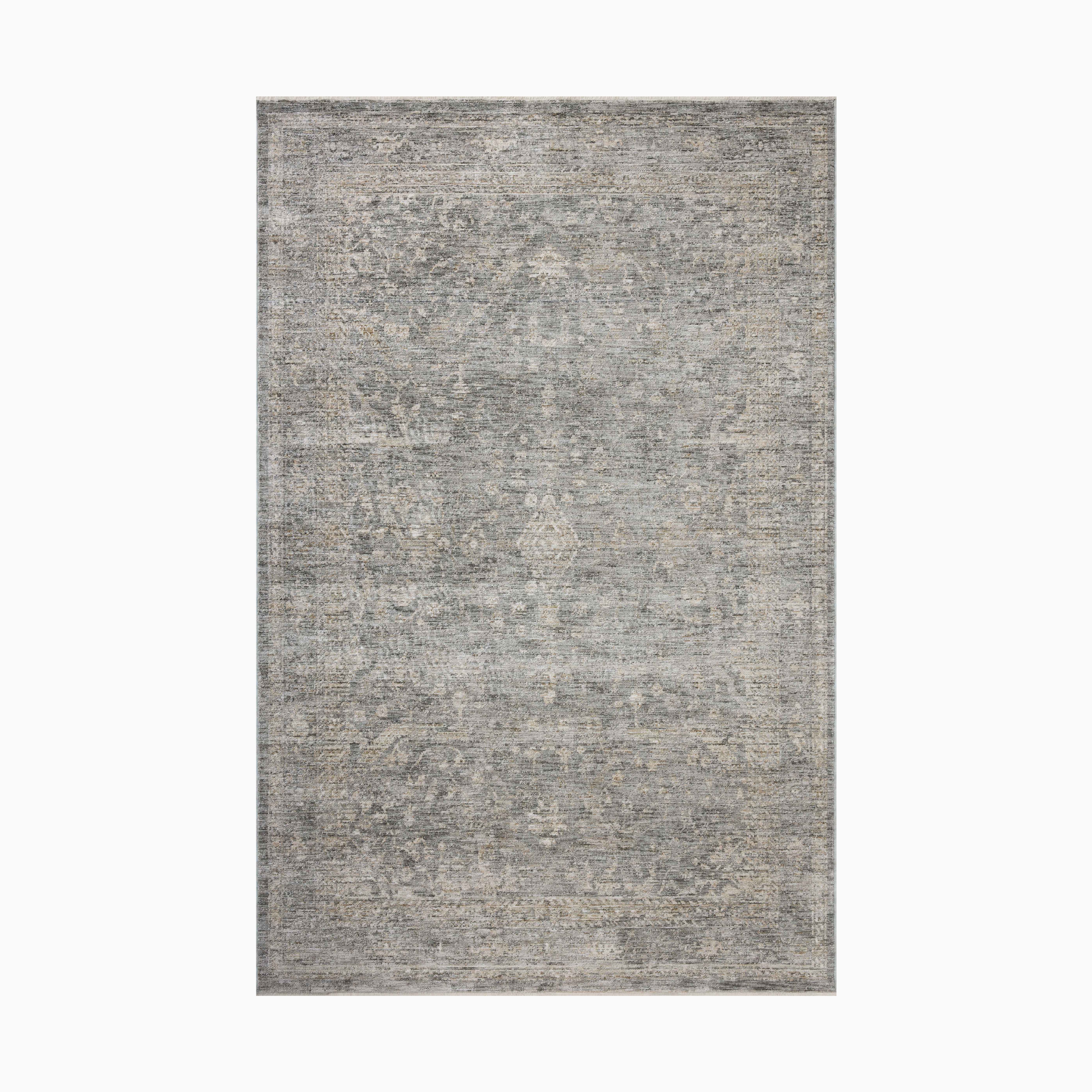 Haverford Polyester Pile Rug in Slate / Sand