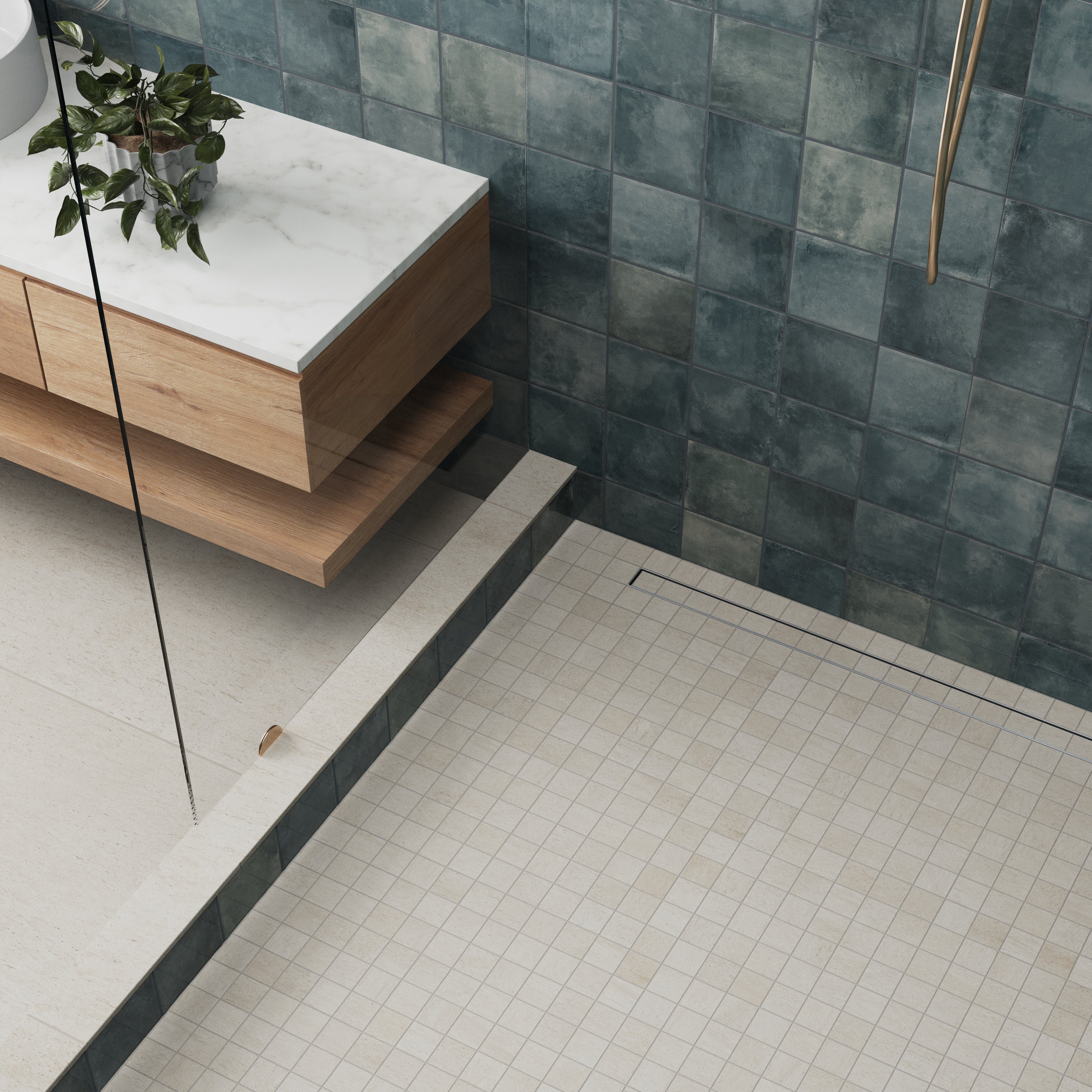 Brody 2x2 Matte Porcelain Mosaic Tile in Sand