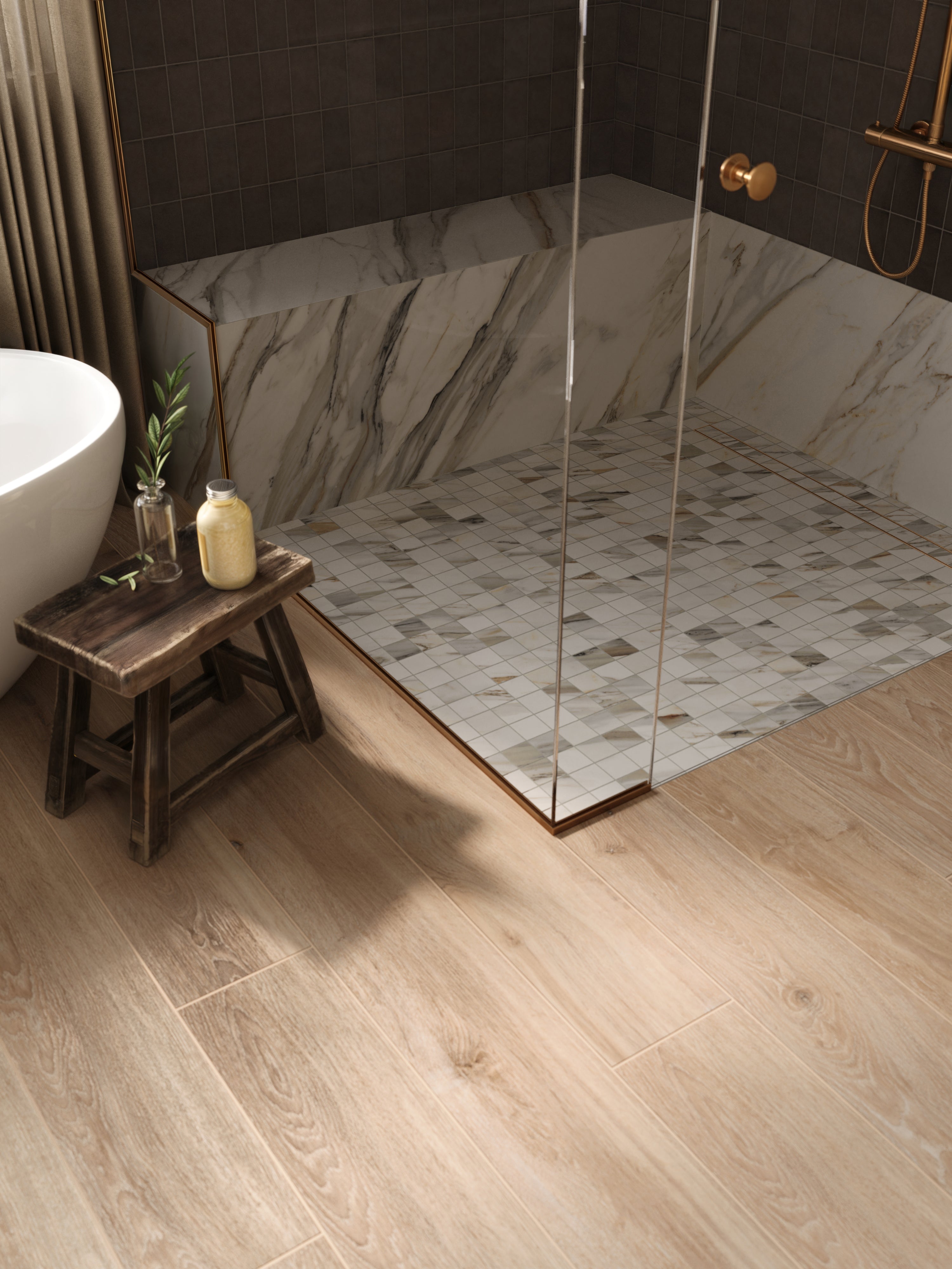 Jameson 8x48 Matte Porcelain Tile in Camel