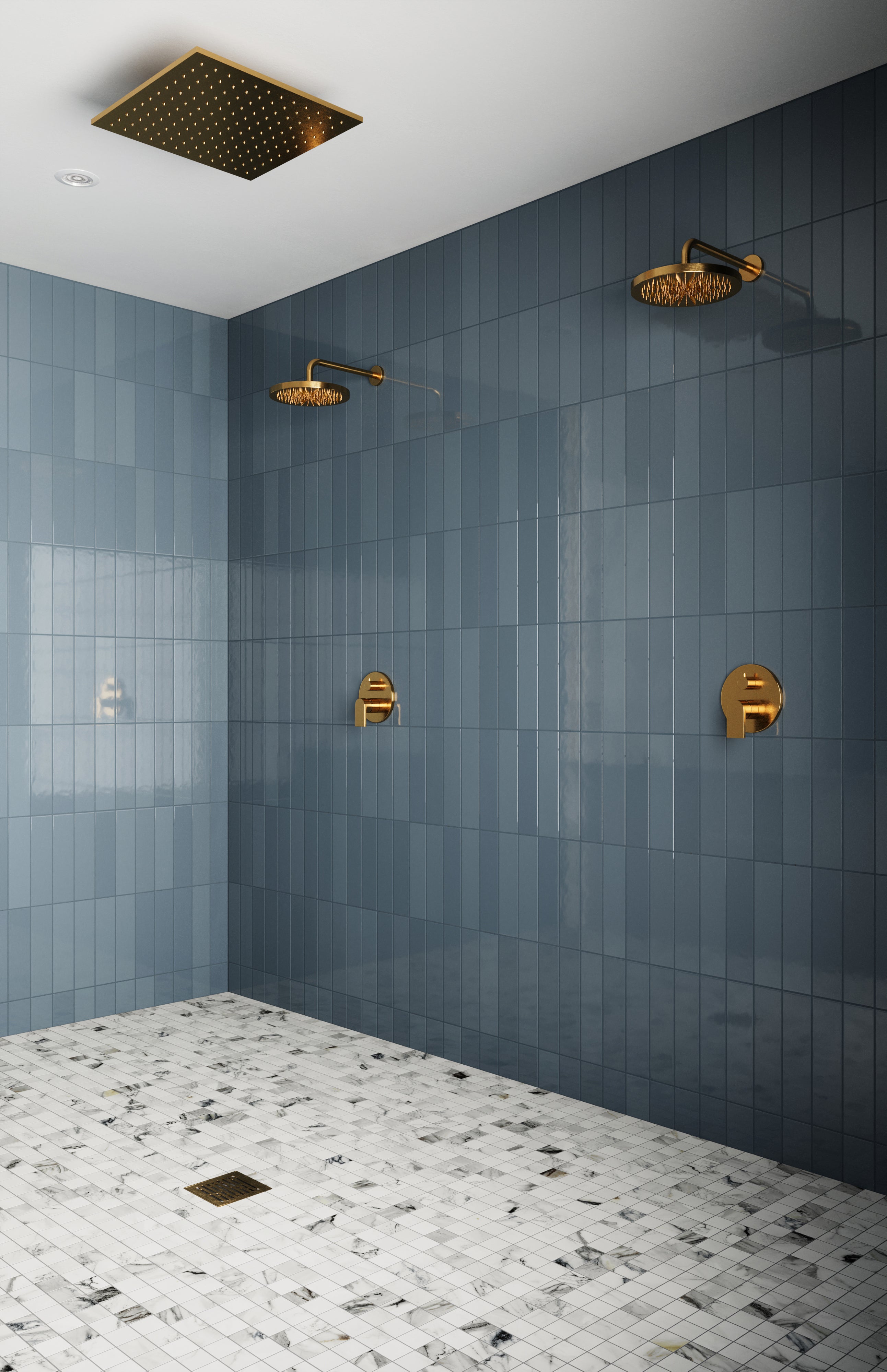 Teagan 3x12 Glossy Ceramic Tile in Denim