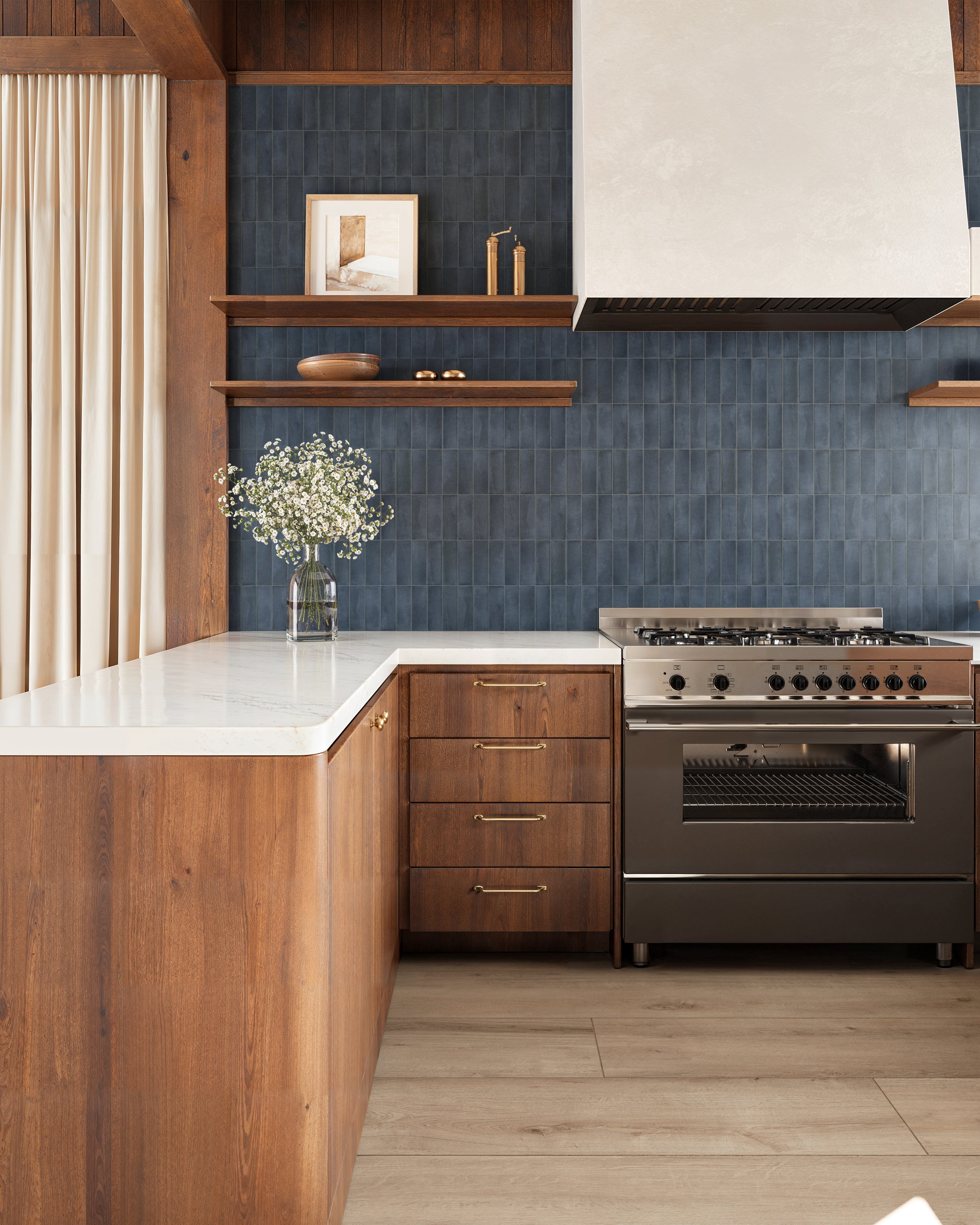 Natasha 2x6 Matte Porcelain Tile in Denim