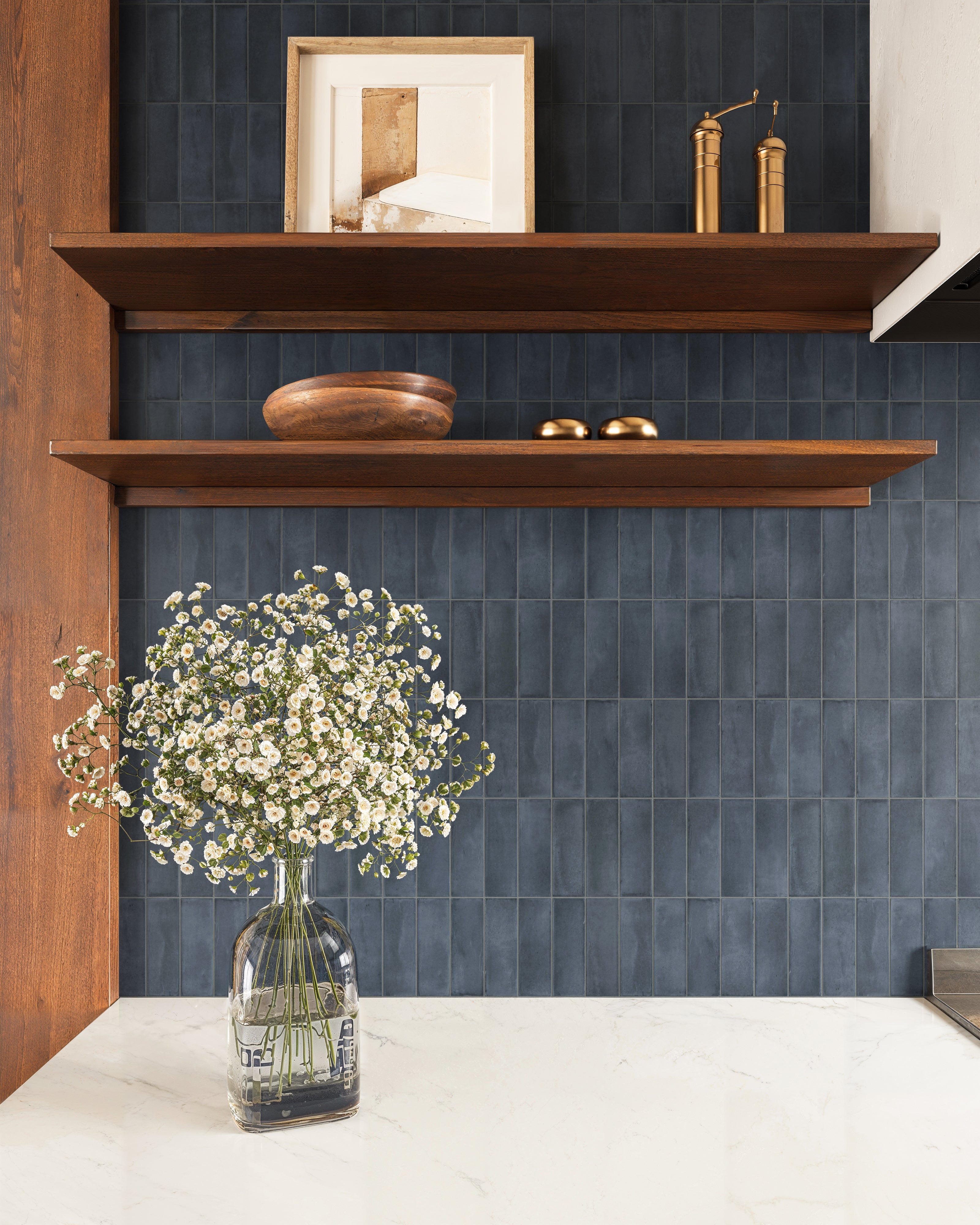 Natasha 2x6 Matte Porcelain Tile in Denim