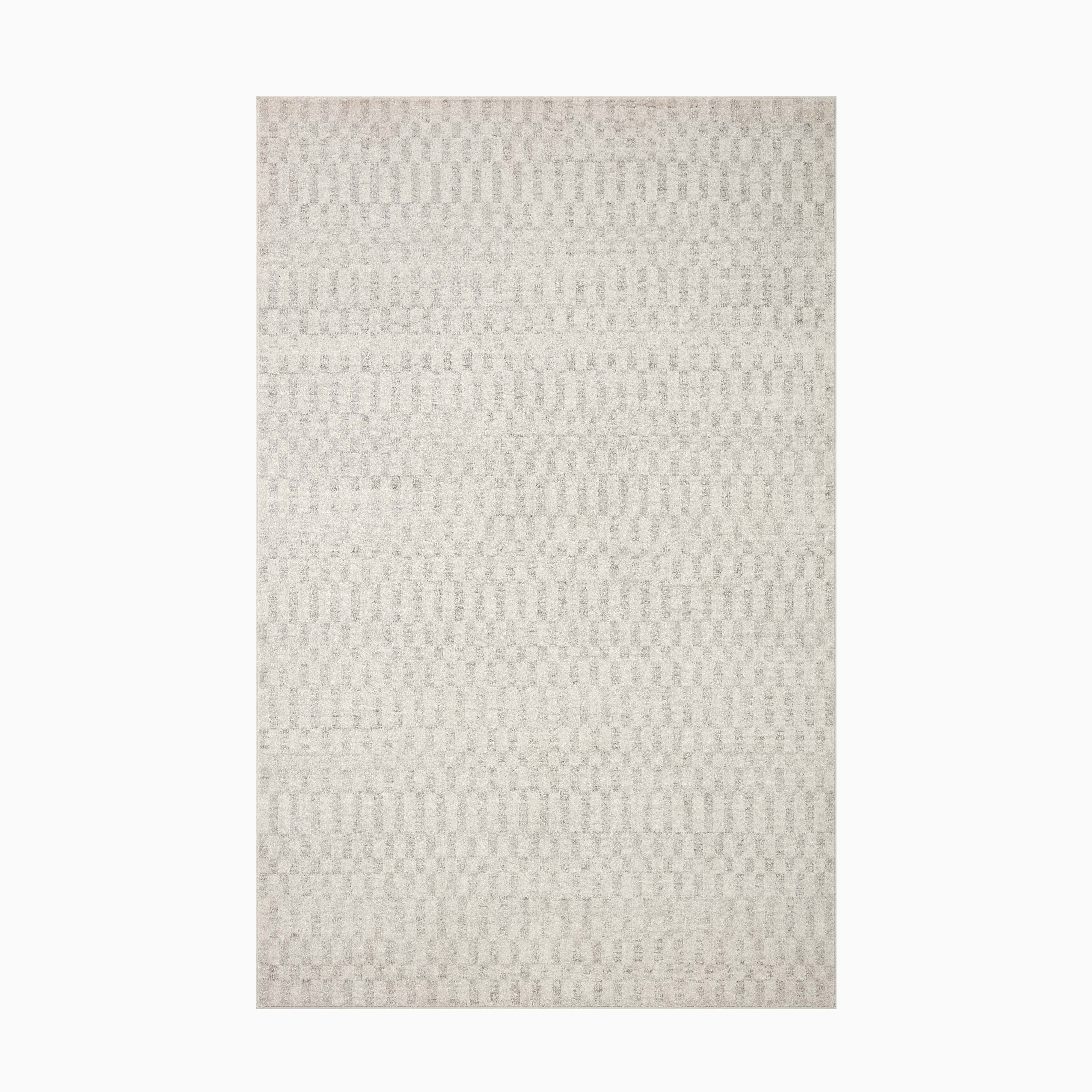 Liddy Polyester Pile Rug in Cream / Dove