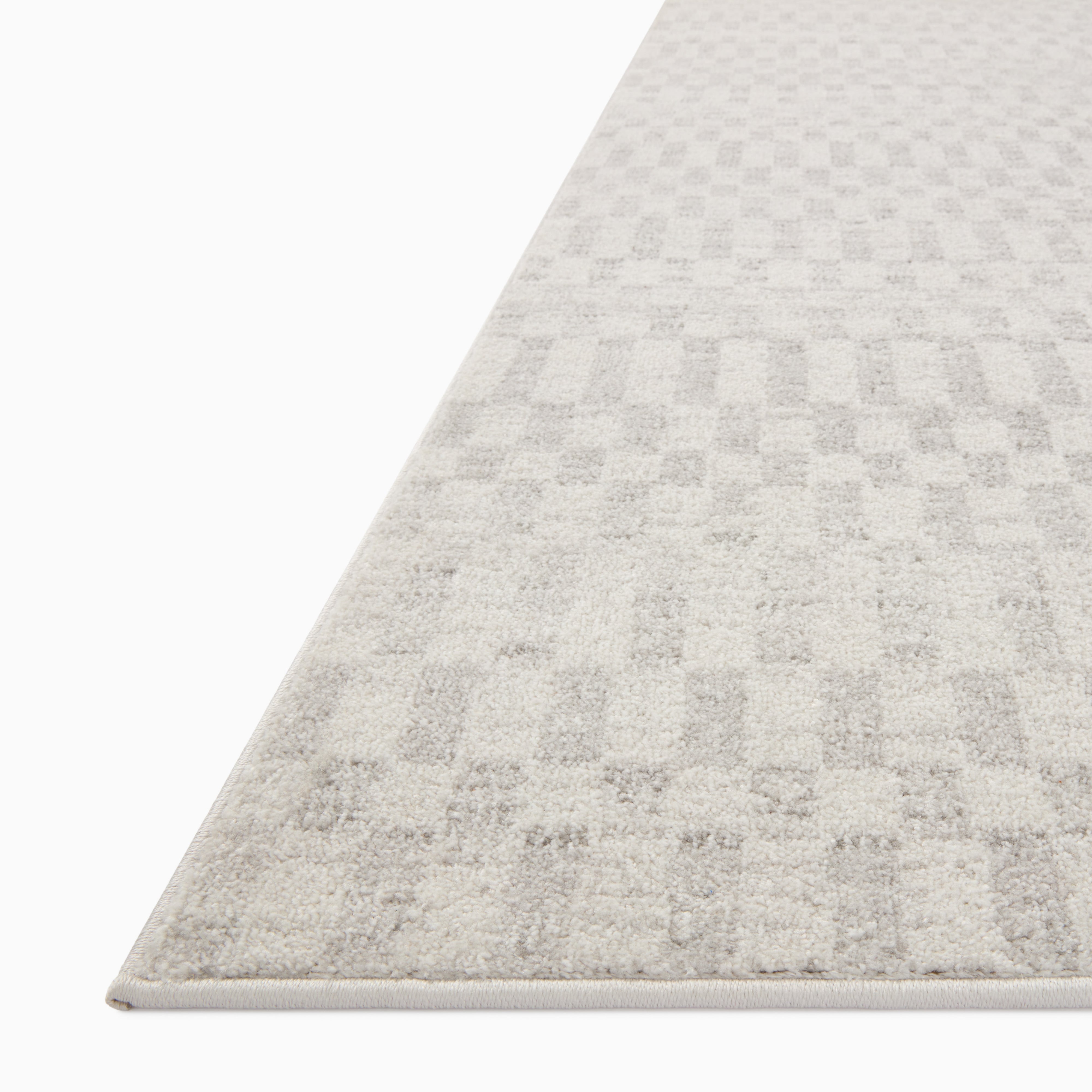 Liddy Polyester Pile Rug in Cream / Dove