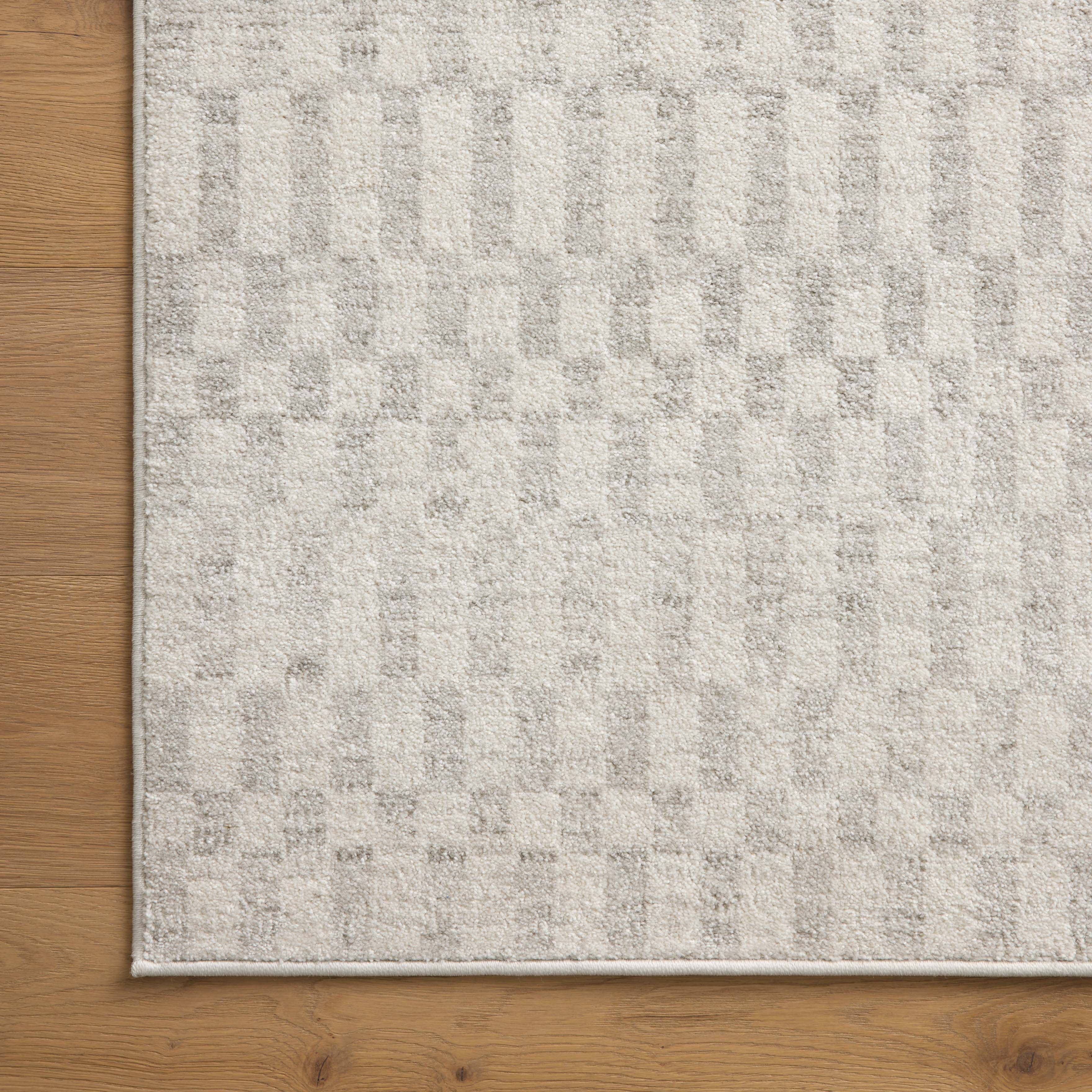 Liddy Polyester Pile Rug in Cream / Dove