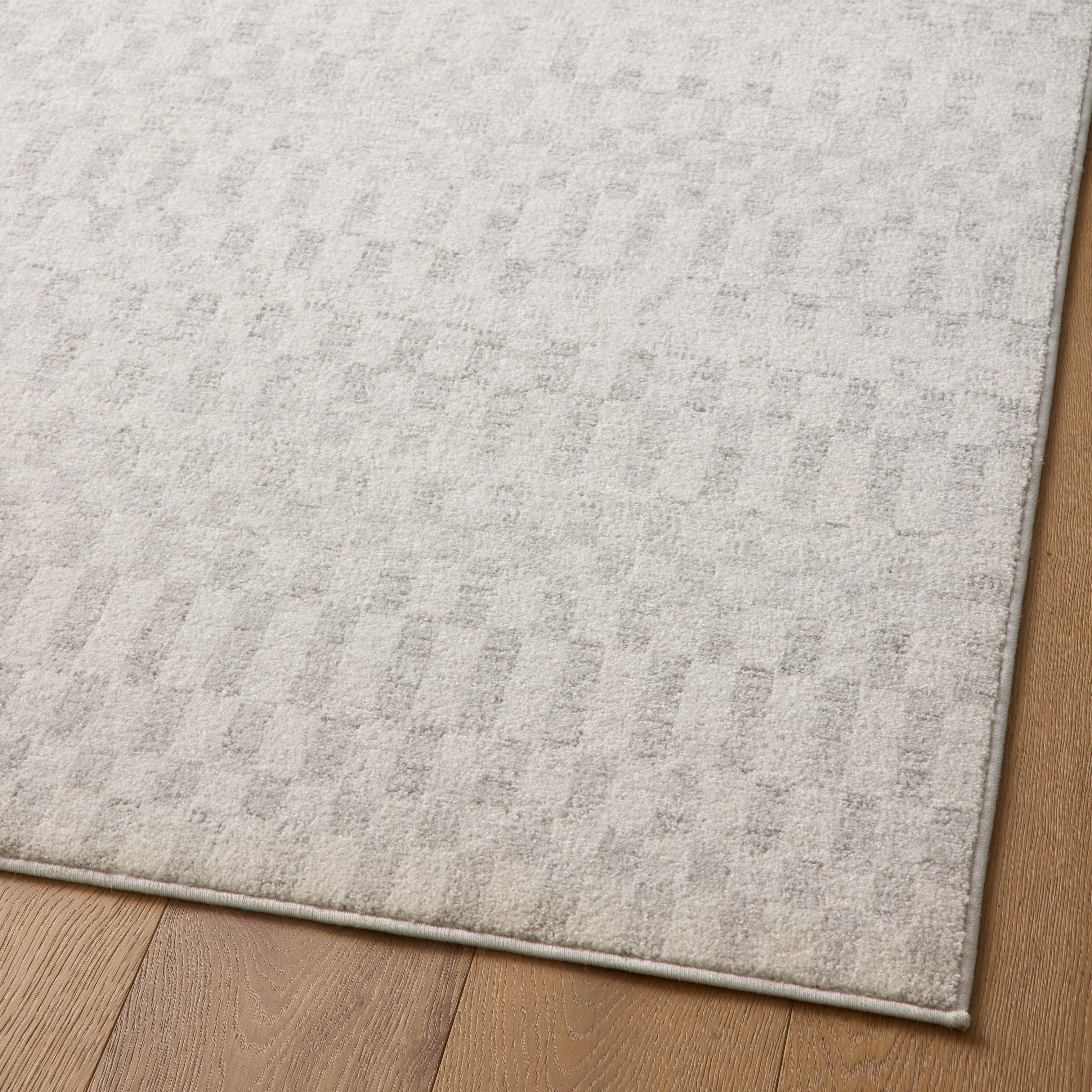 Liddy Polyester Pile Rug in Cream / Dove