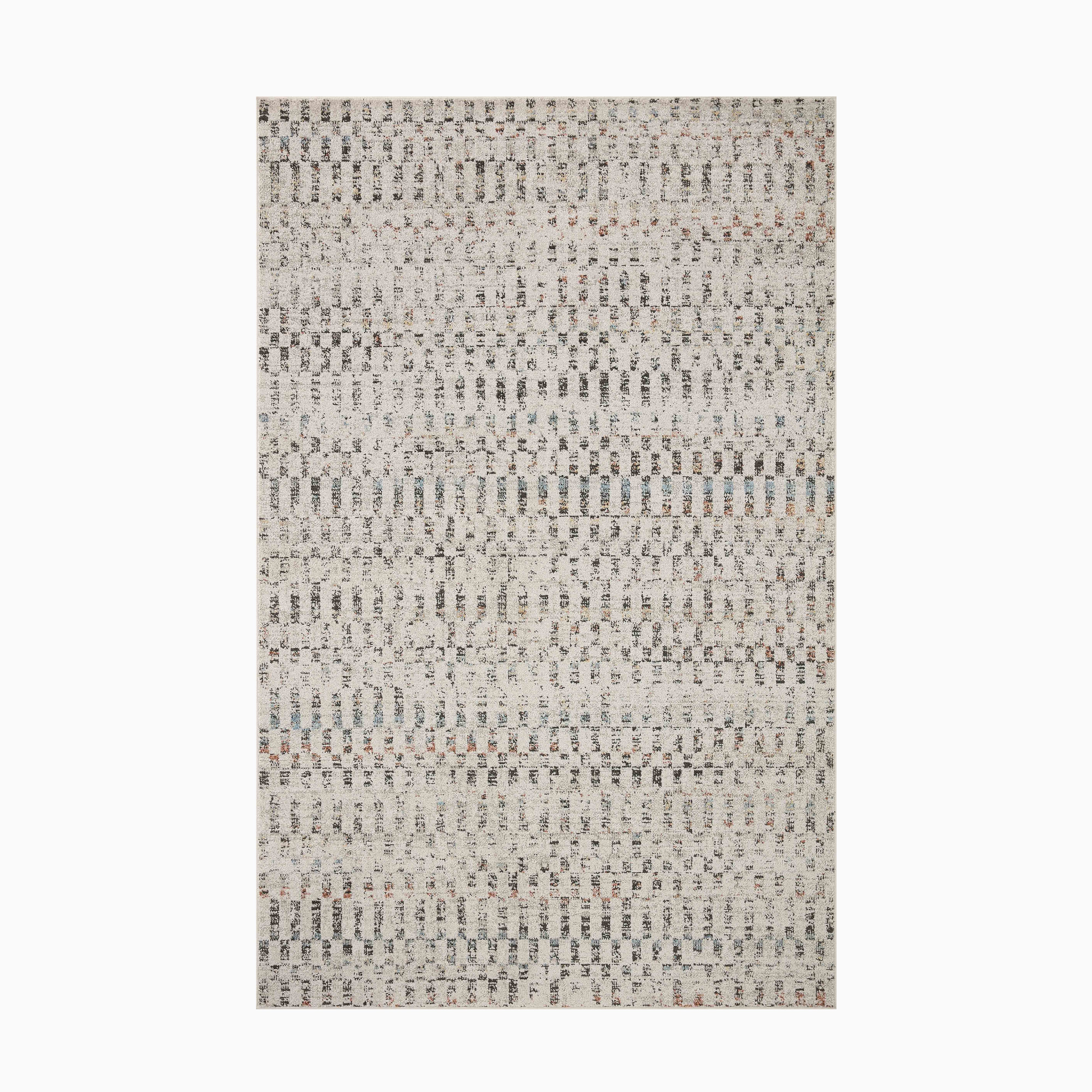 Liddy Polyester Pile Rug in Dove / Multi