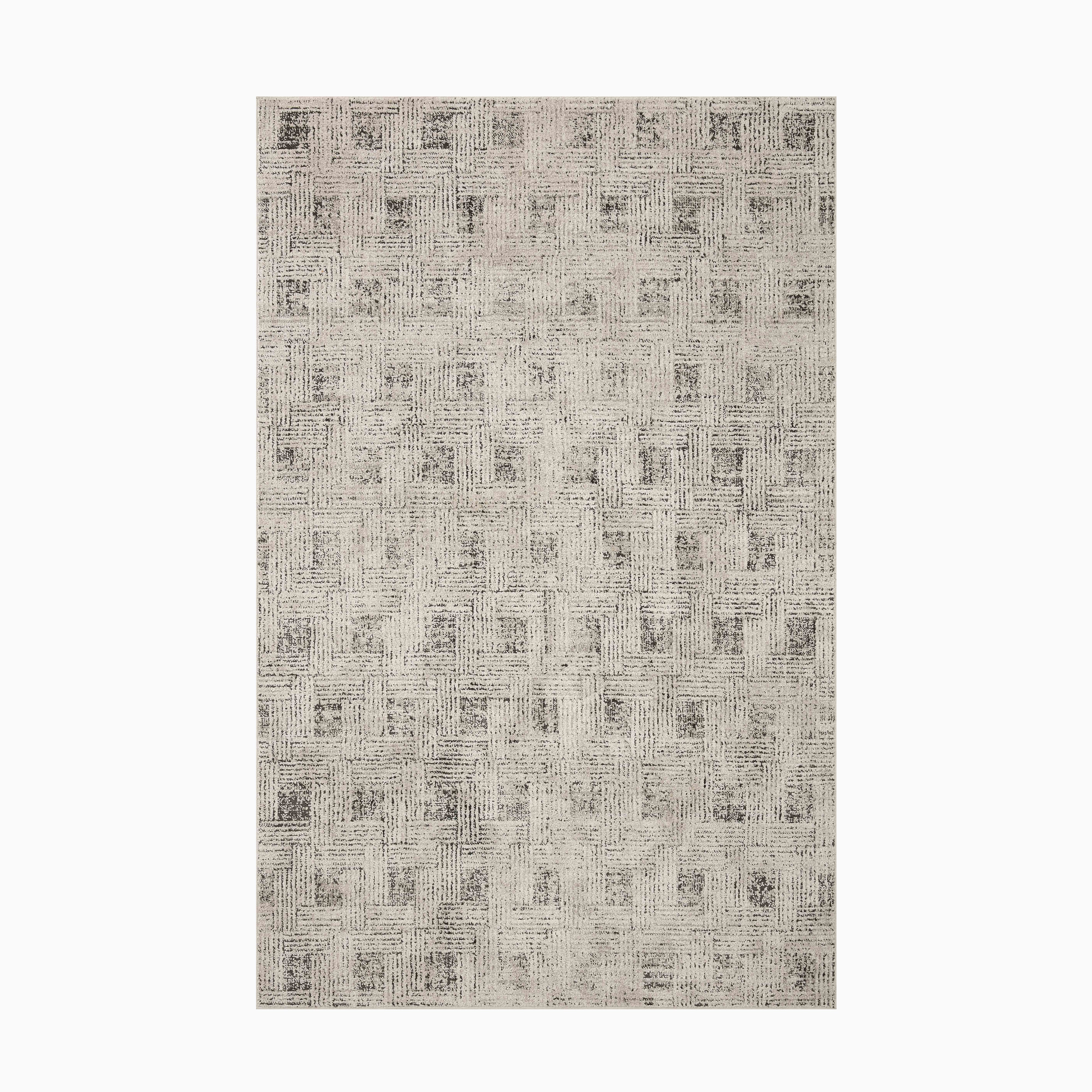 Liddy Polyester Pile Rug in Fog / Stone