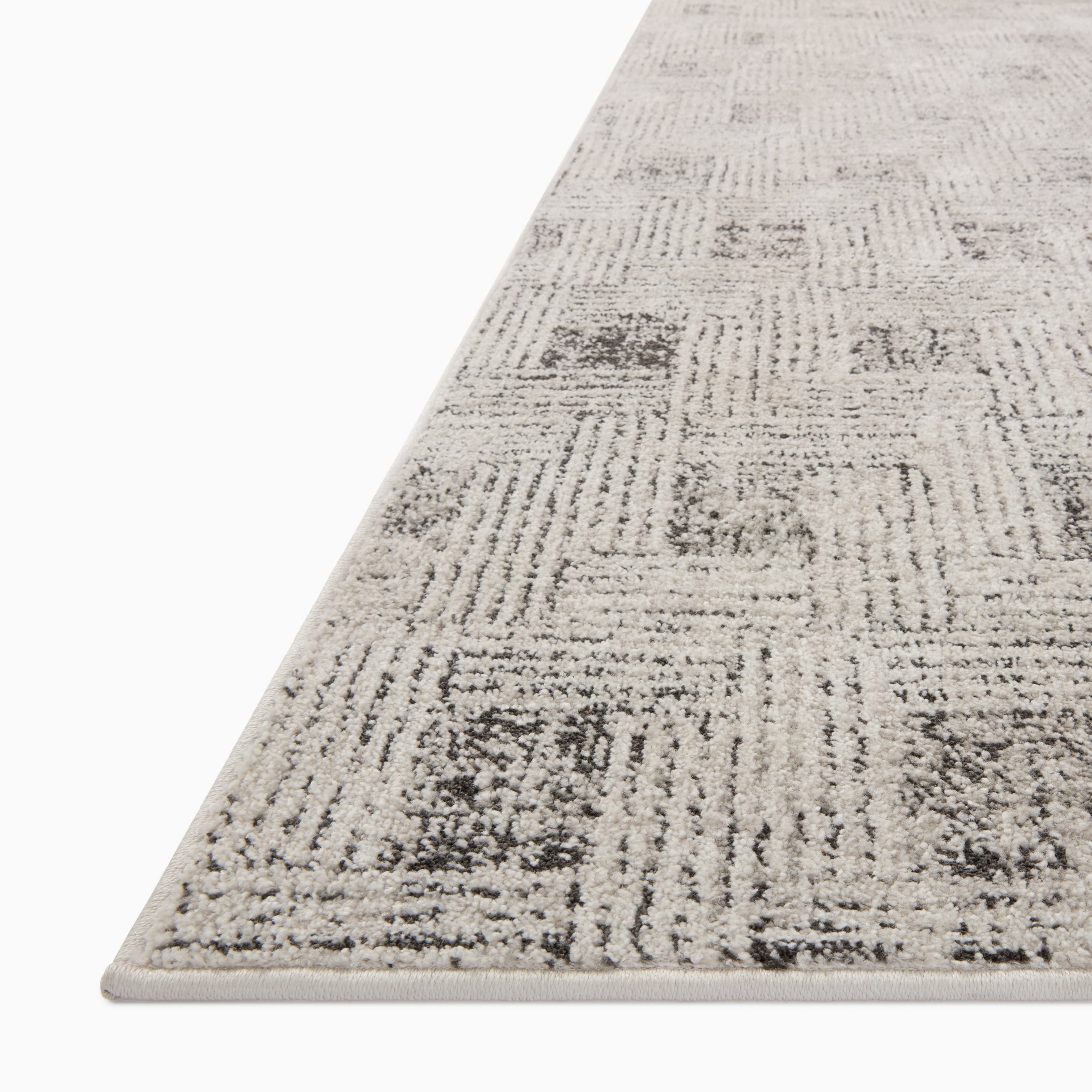 Liddy Polyester Pile Rug in Fog / Stone