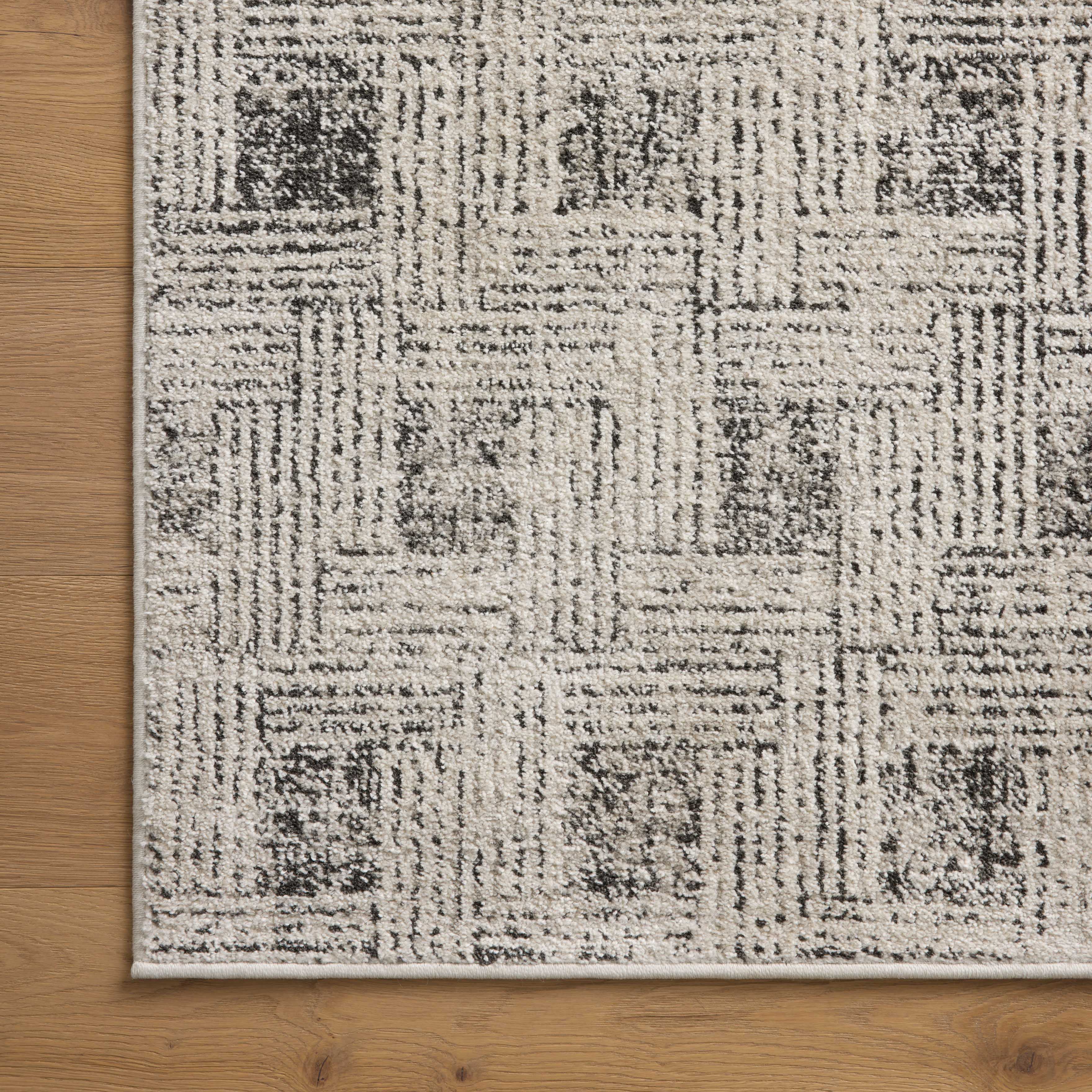 Liddy Polyester Pile Rug in Fog / Stone