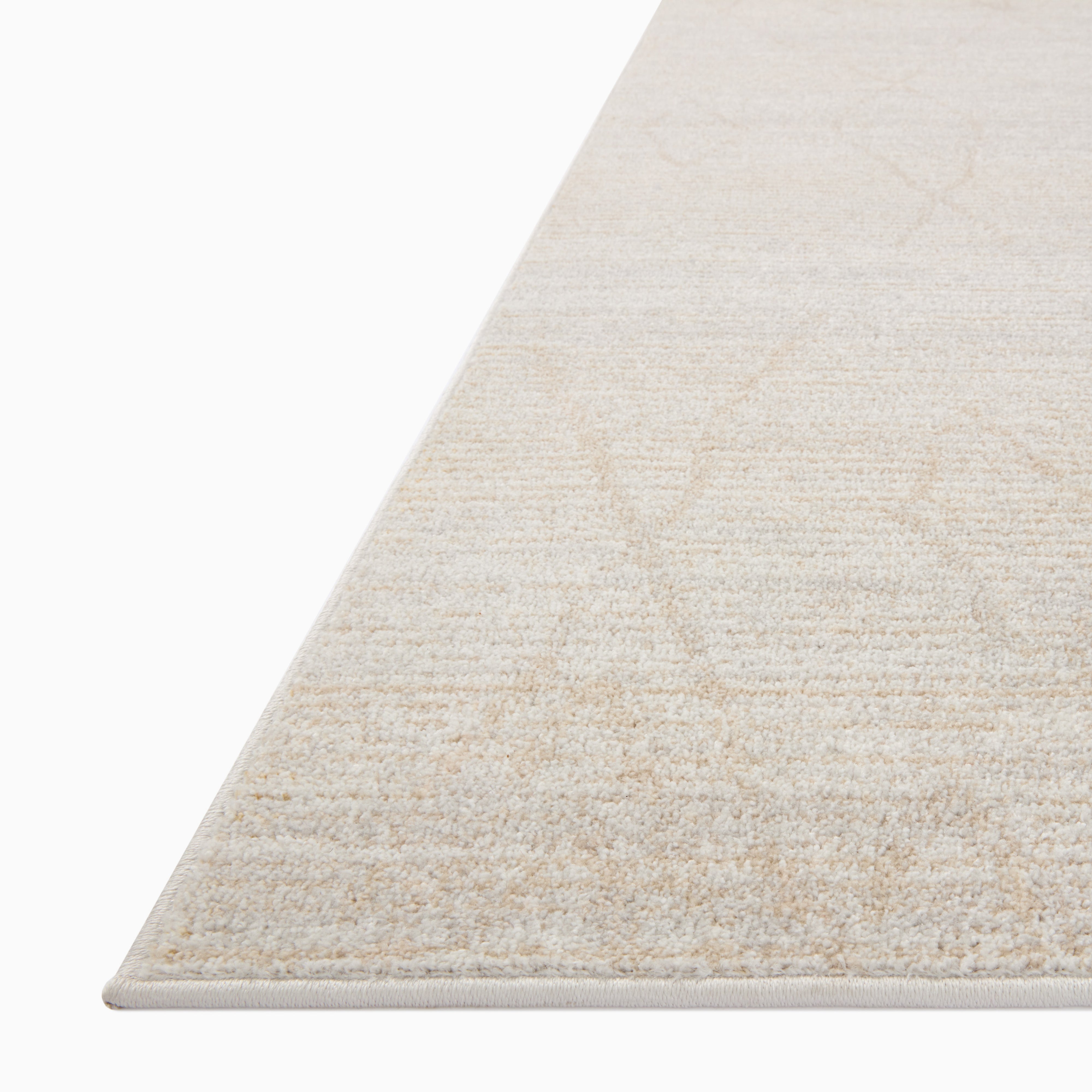 Liddy Polyester Pile Rug in Sand / Fog