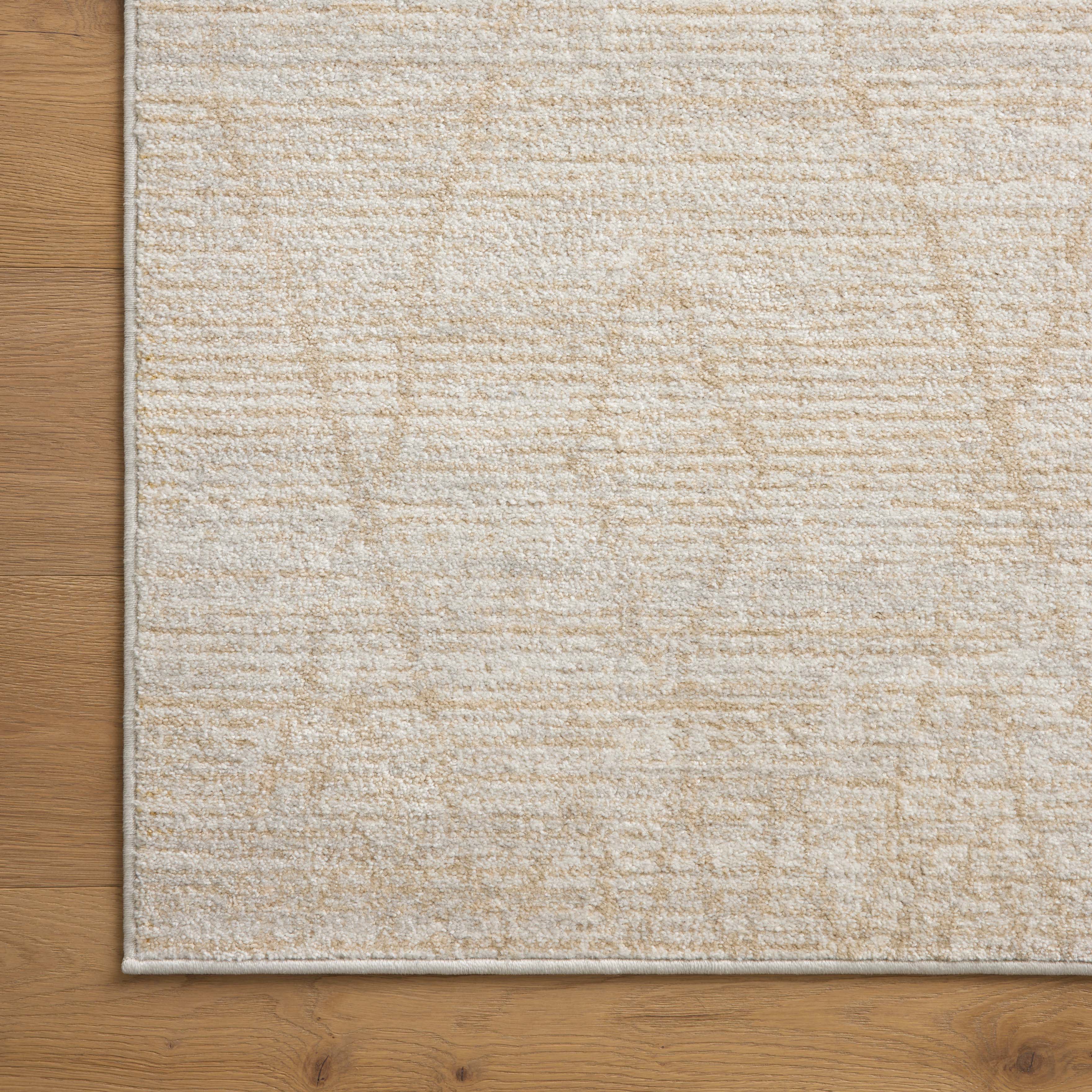 Liddy Polyester Pile Rug in Sand / Fog