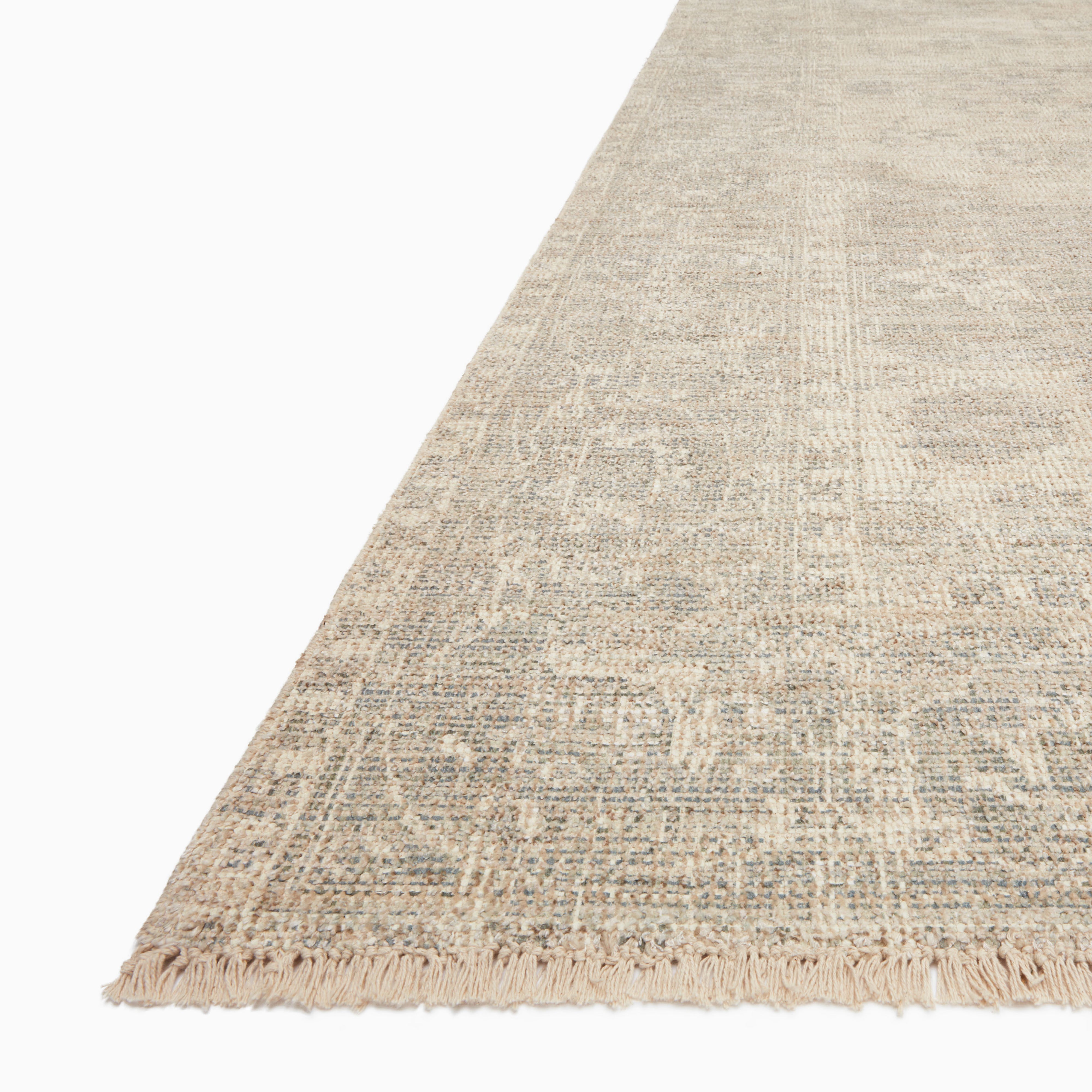 Marcela Cotten Blend Rug in Cream / Ocean