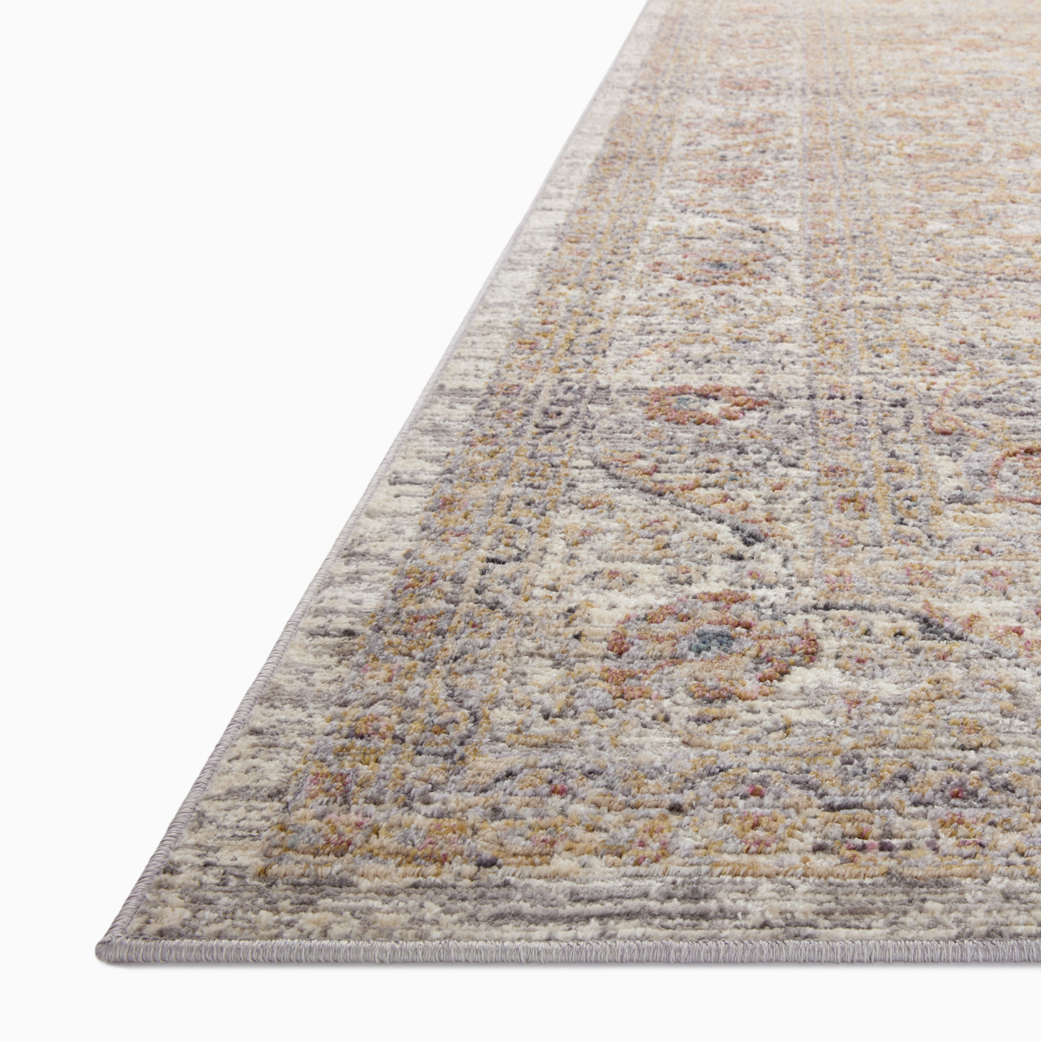 McGowan Polyester & Polypropylene Pile Rug in Ash / Multi