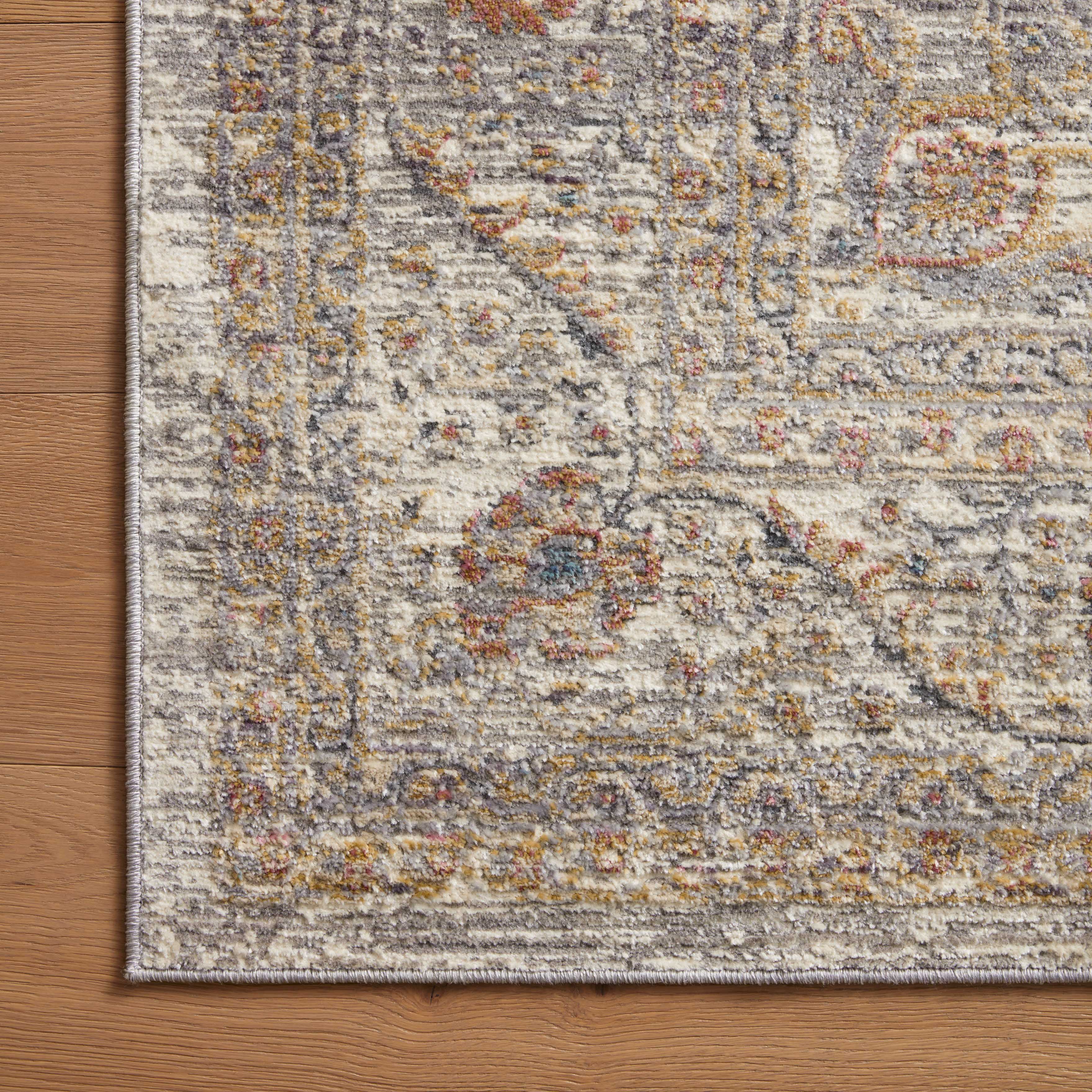 McGowan Polyester & Polypropylene Pile Rug in Ash / Multi