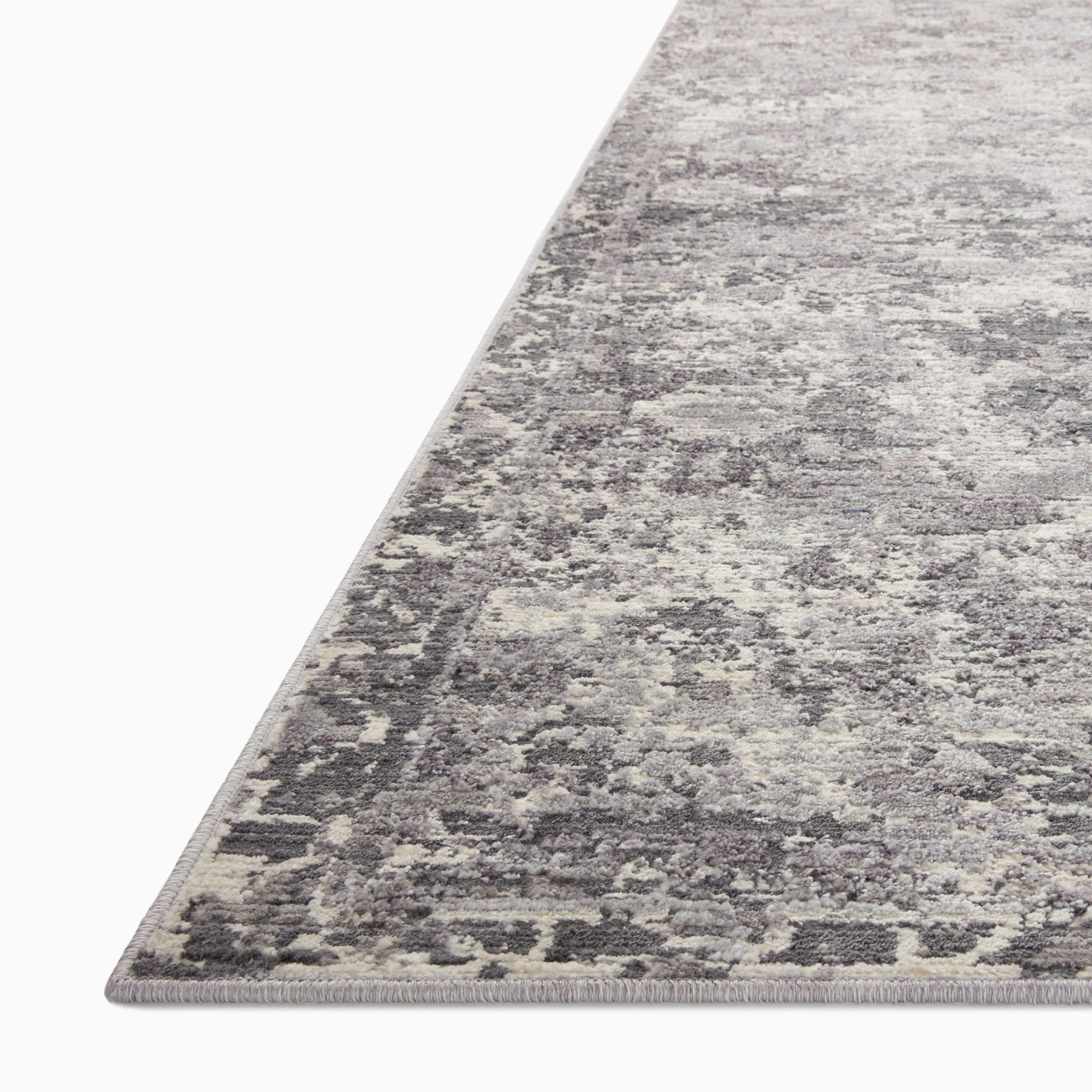 McGowan Polyester & Polypropylene Pile Rug in Graphite / Mist