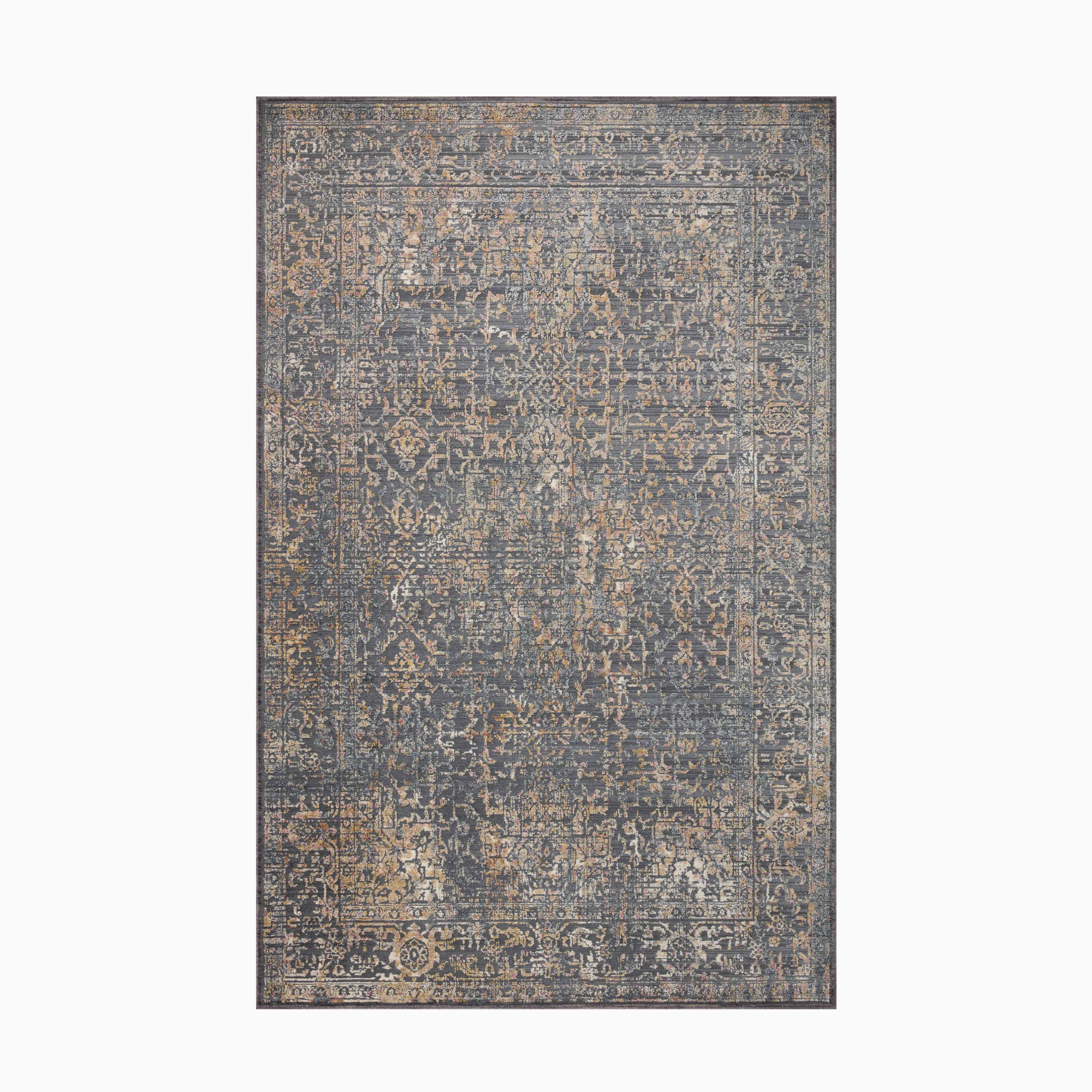 McGowan Polyester & Polypropylene Pile Rug in Midnight / Desert