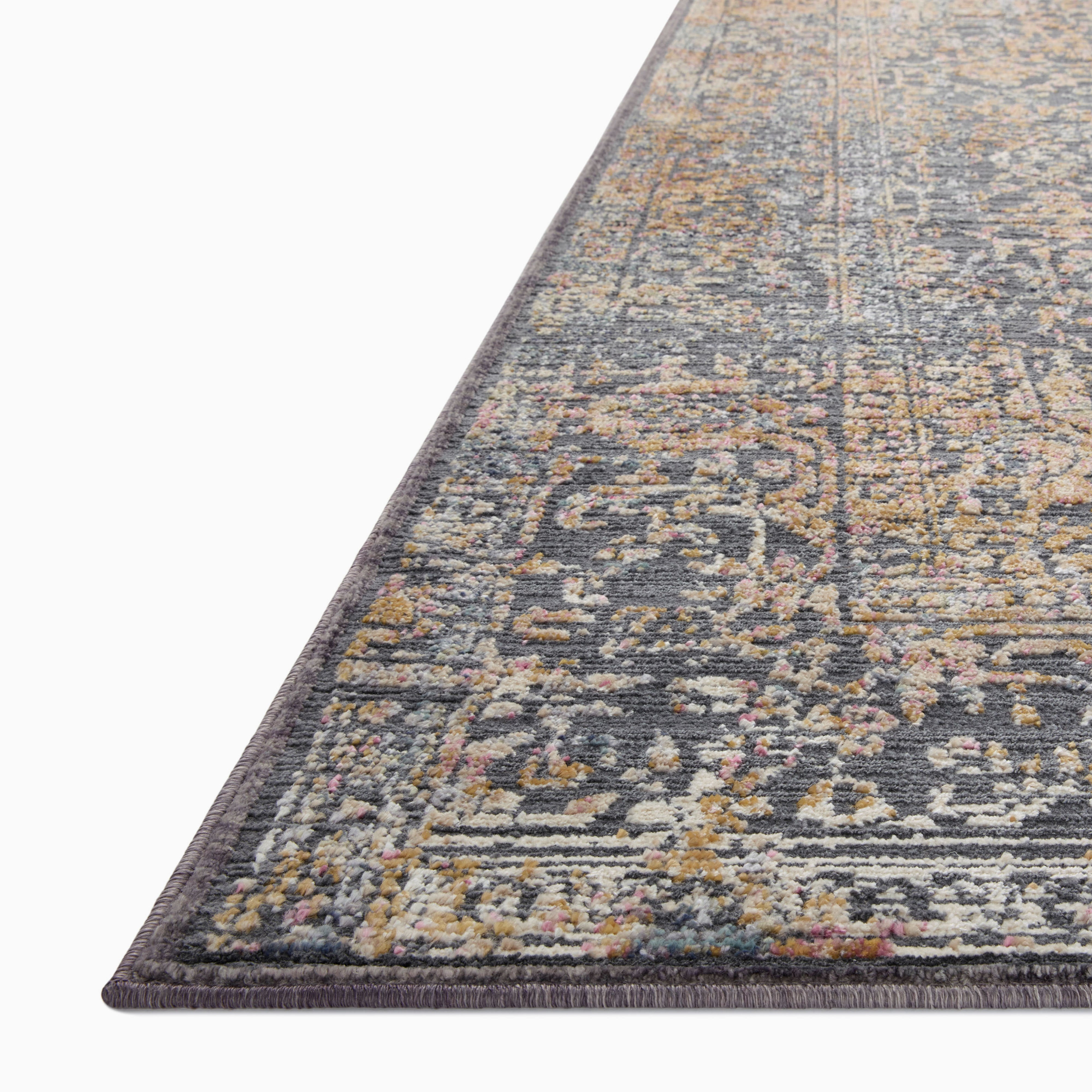 McGowan Polyester & Polypropylene Pile Rug in Midnight / Desert