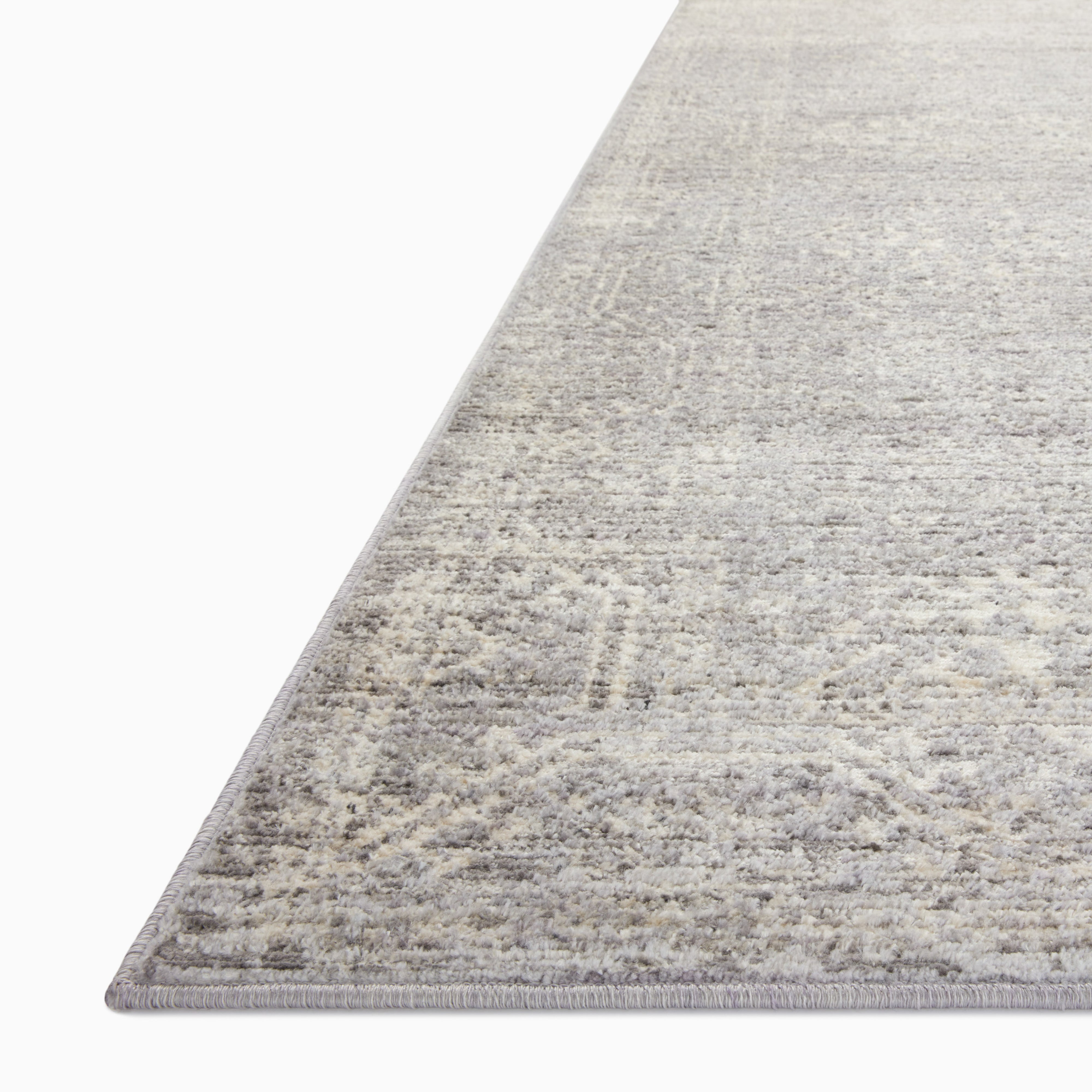 McGowan Polyester & Polypropylene Pile Rug in Mist / Pearl