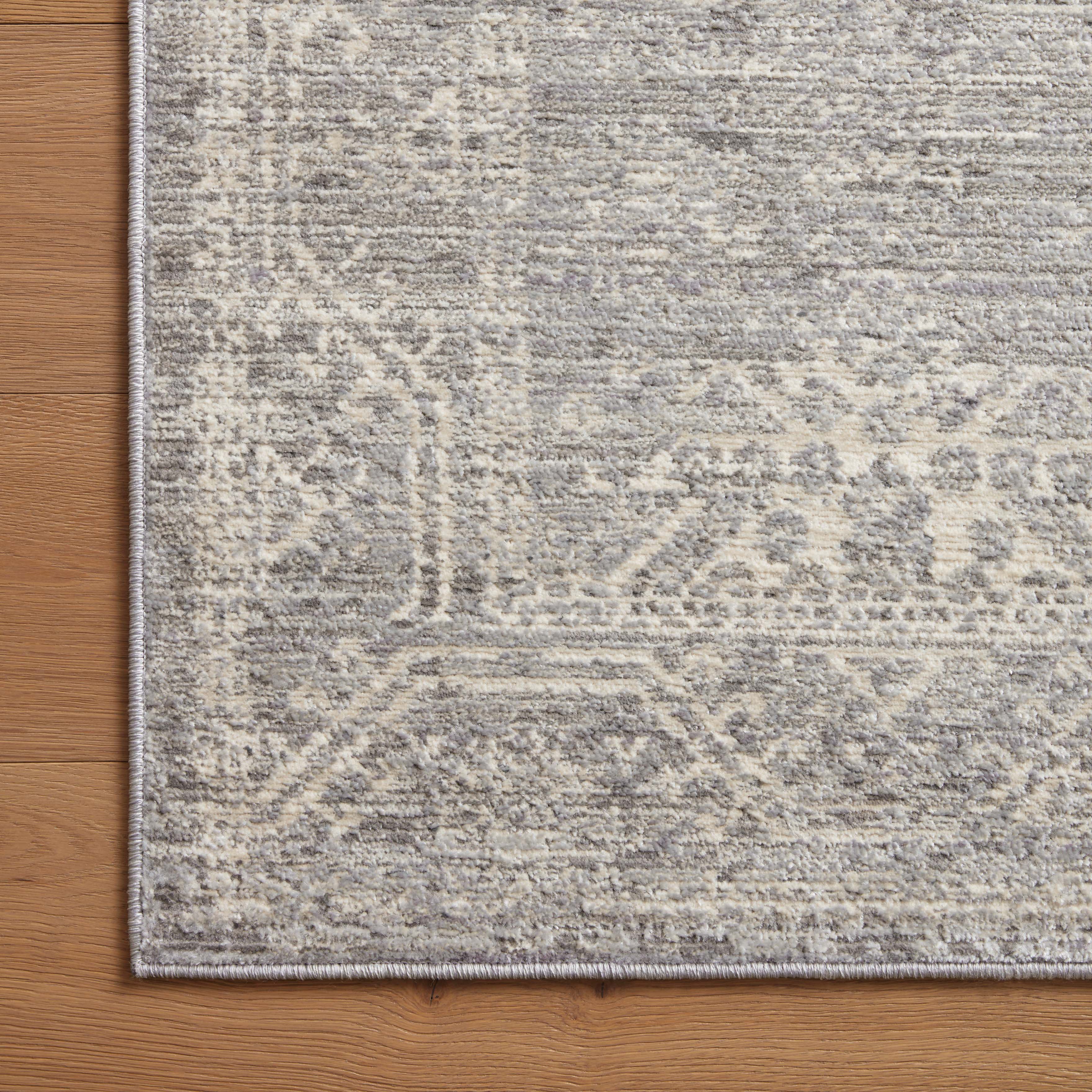 McGowan Polyester & Polypropylene Pile Rug in Mist / Pearl