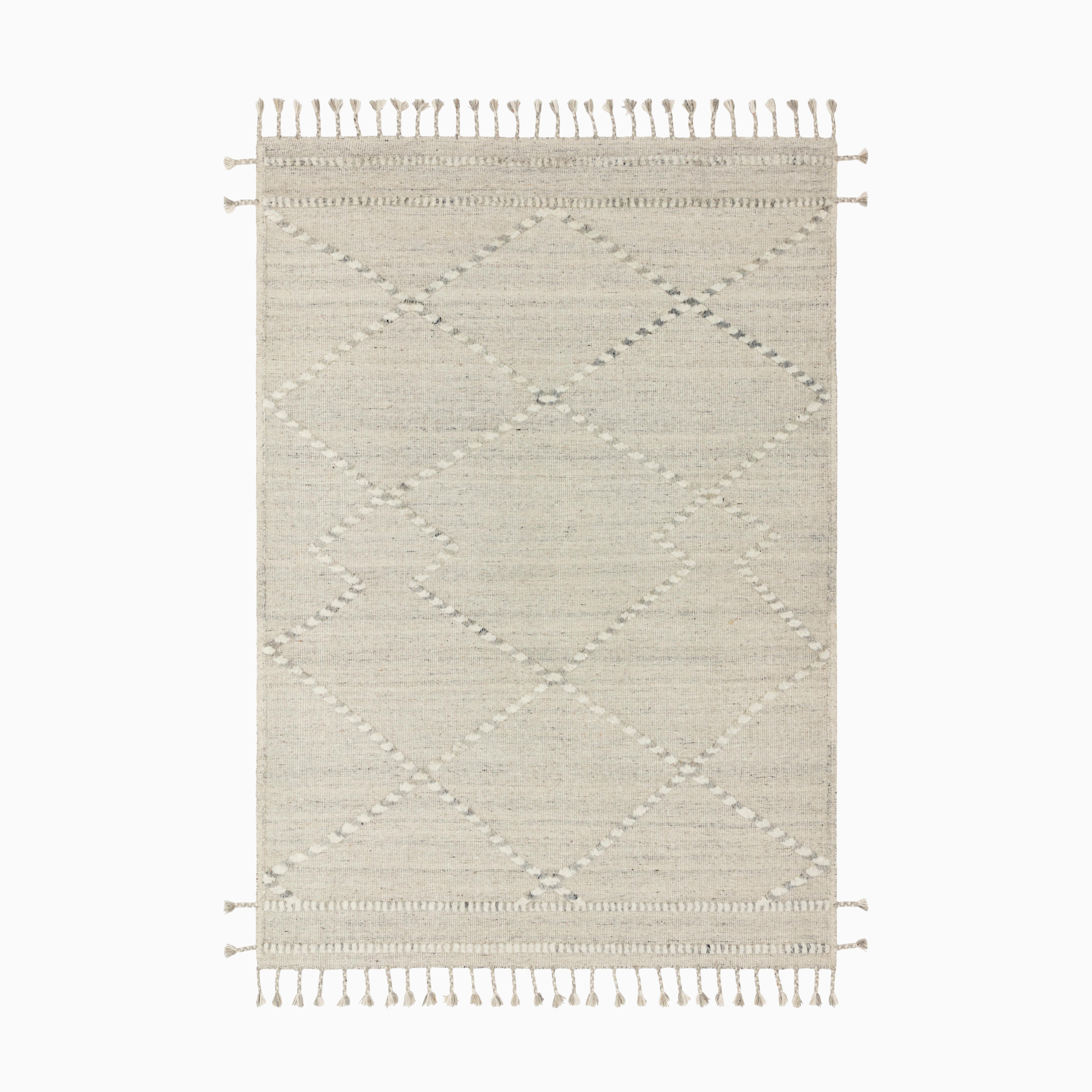 Micah Wool Blend Rug in Cream / Dove