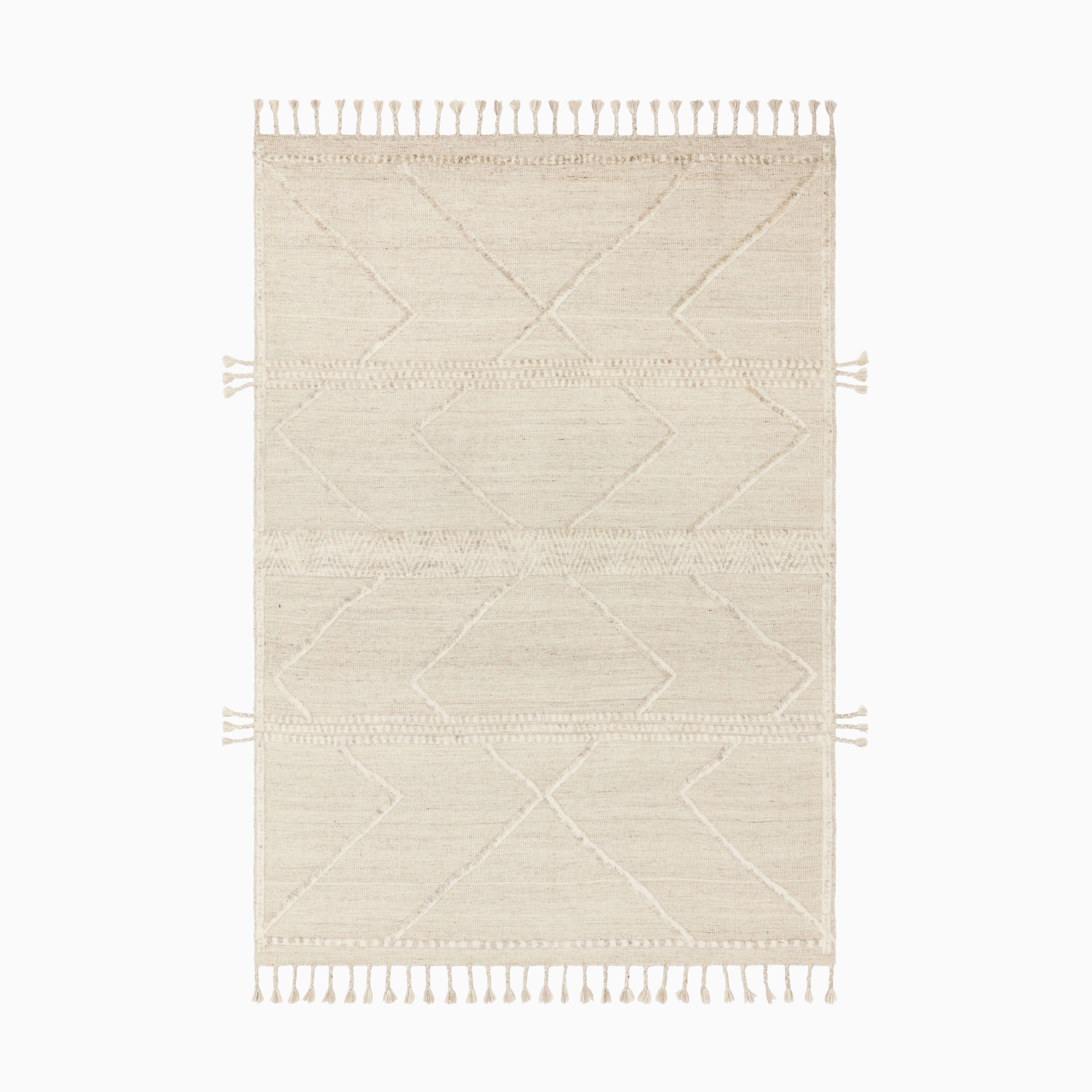 Micah Wool Blend Rug in Natural / Cream