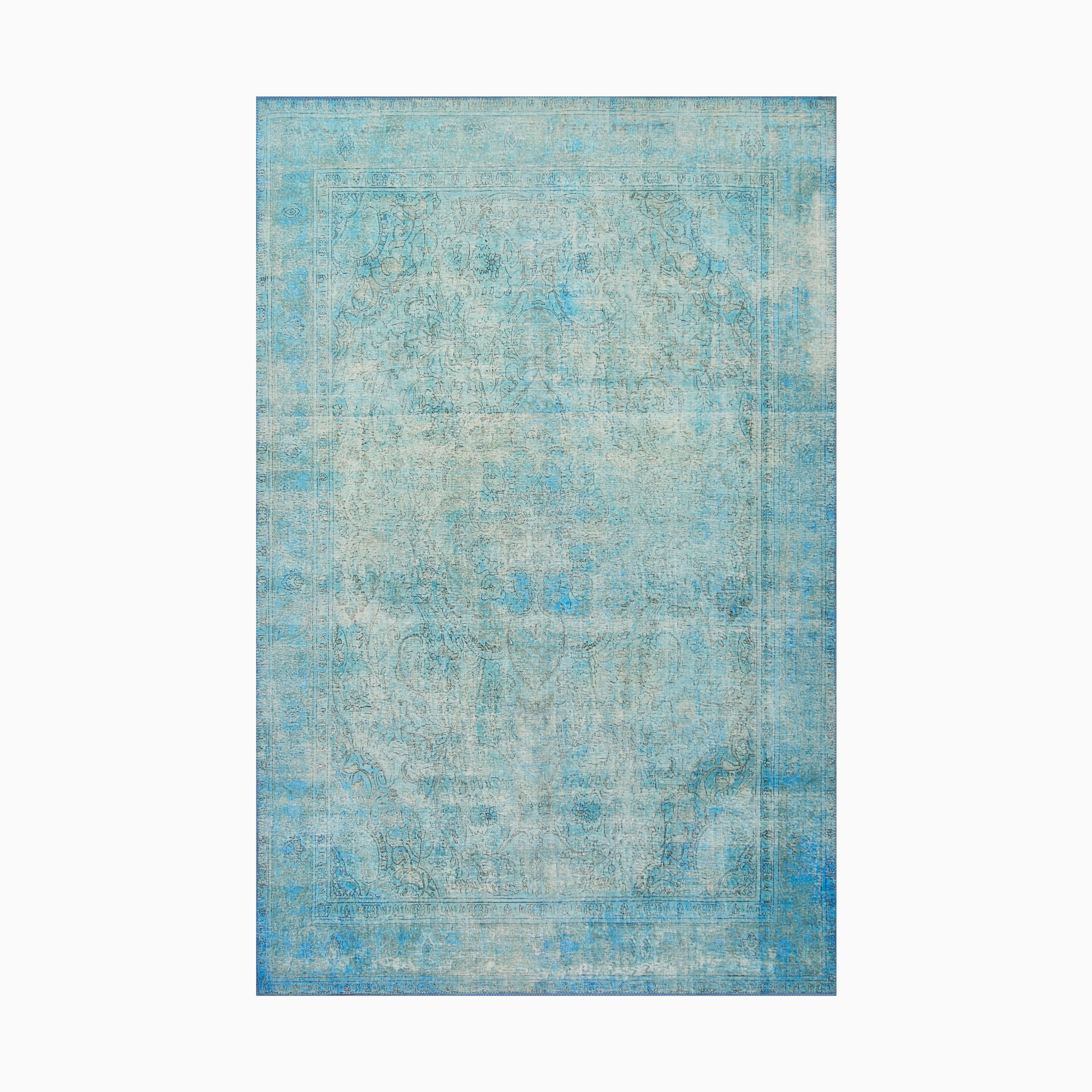 Pascal Polyester Face Rug in Lake