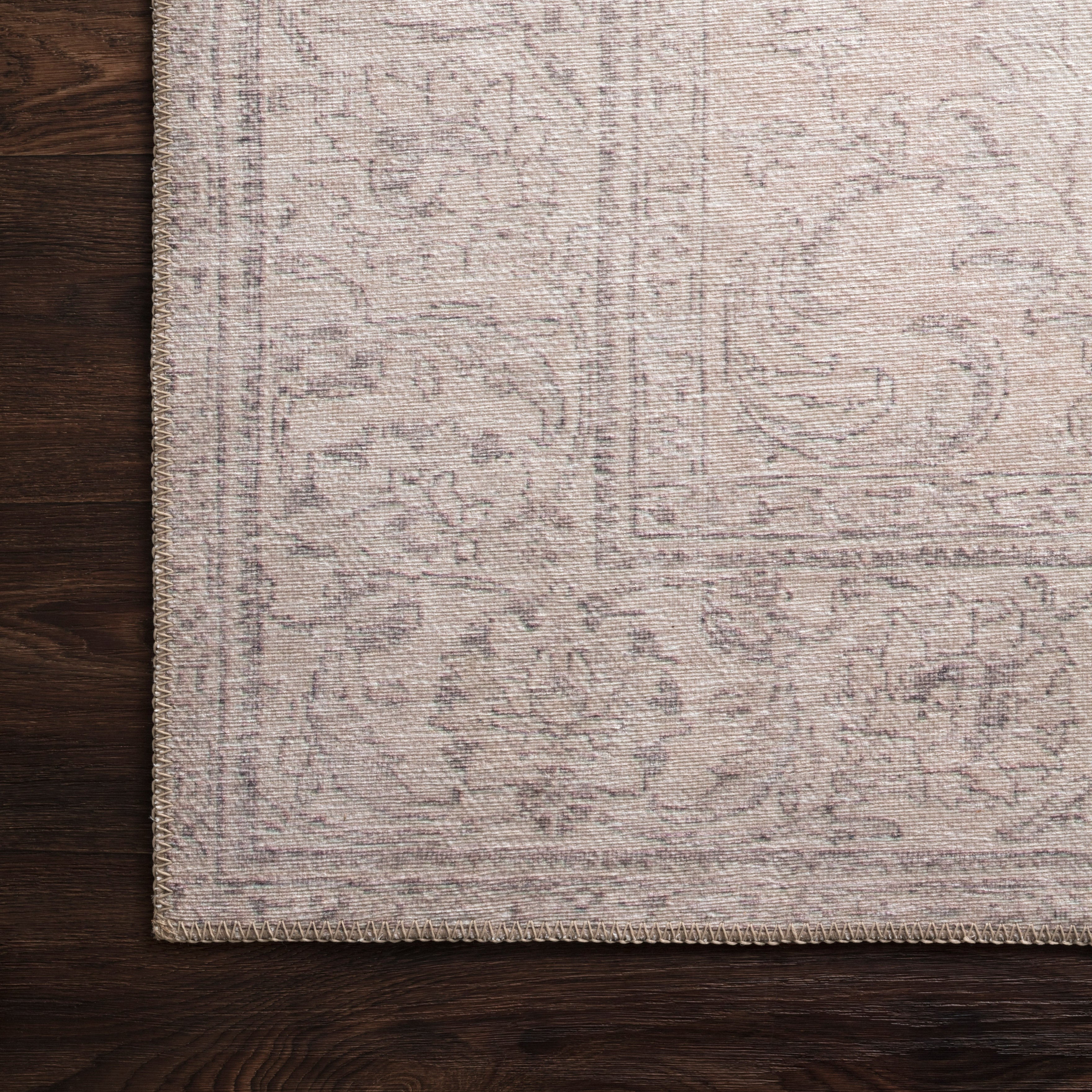 Pascal Polyester Face Rug in Taupe