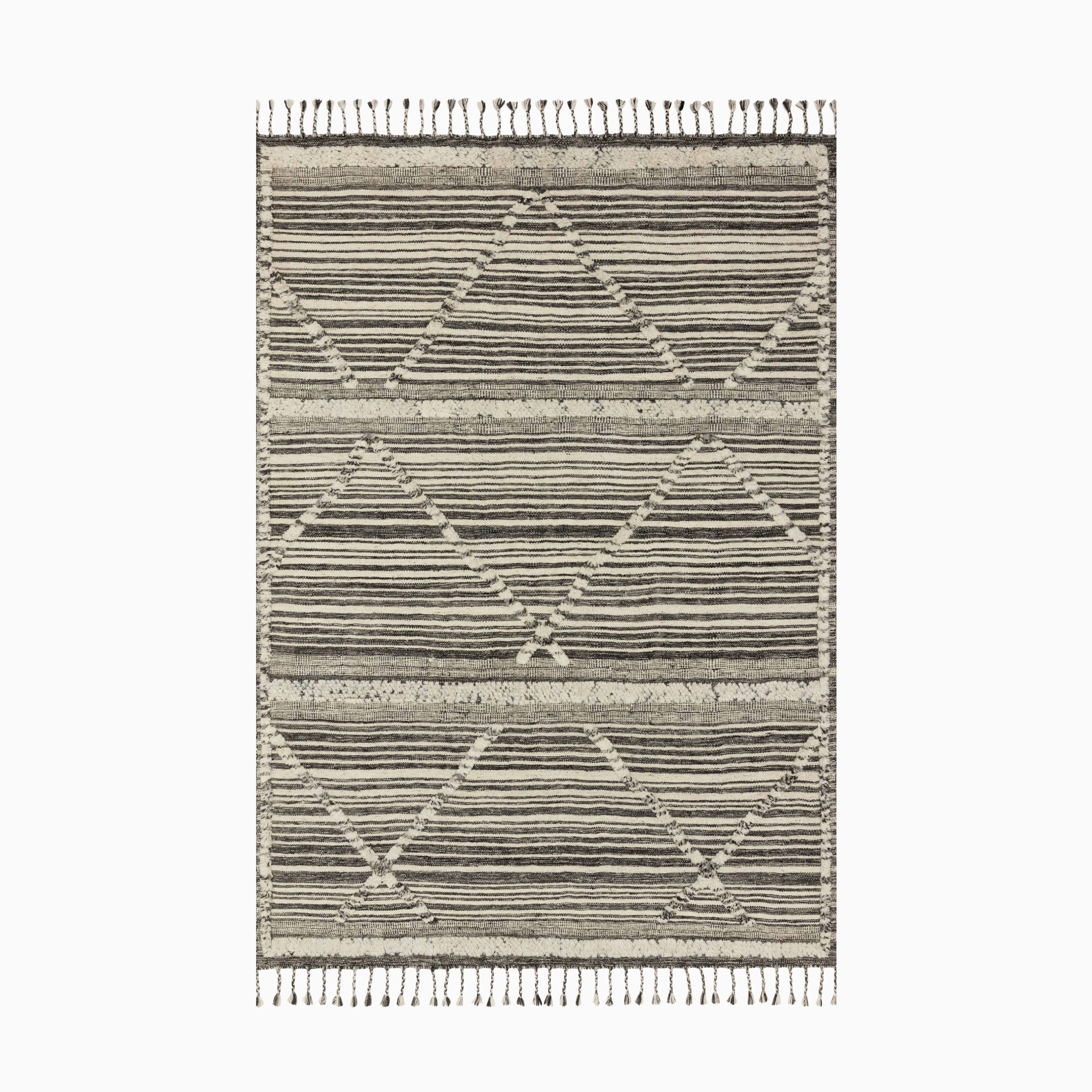 Micah Wool Blend Rug in Cream / Graphite