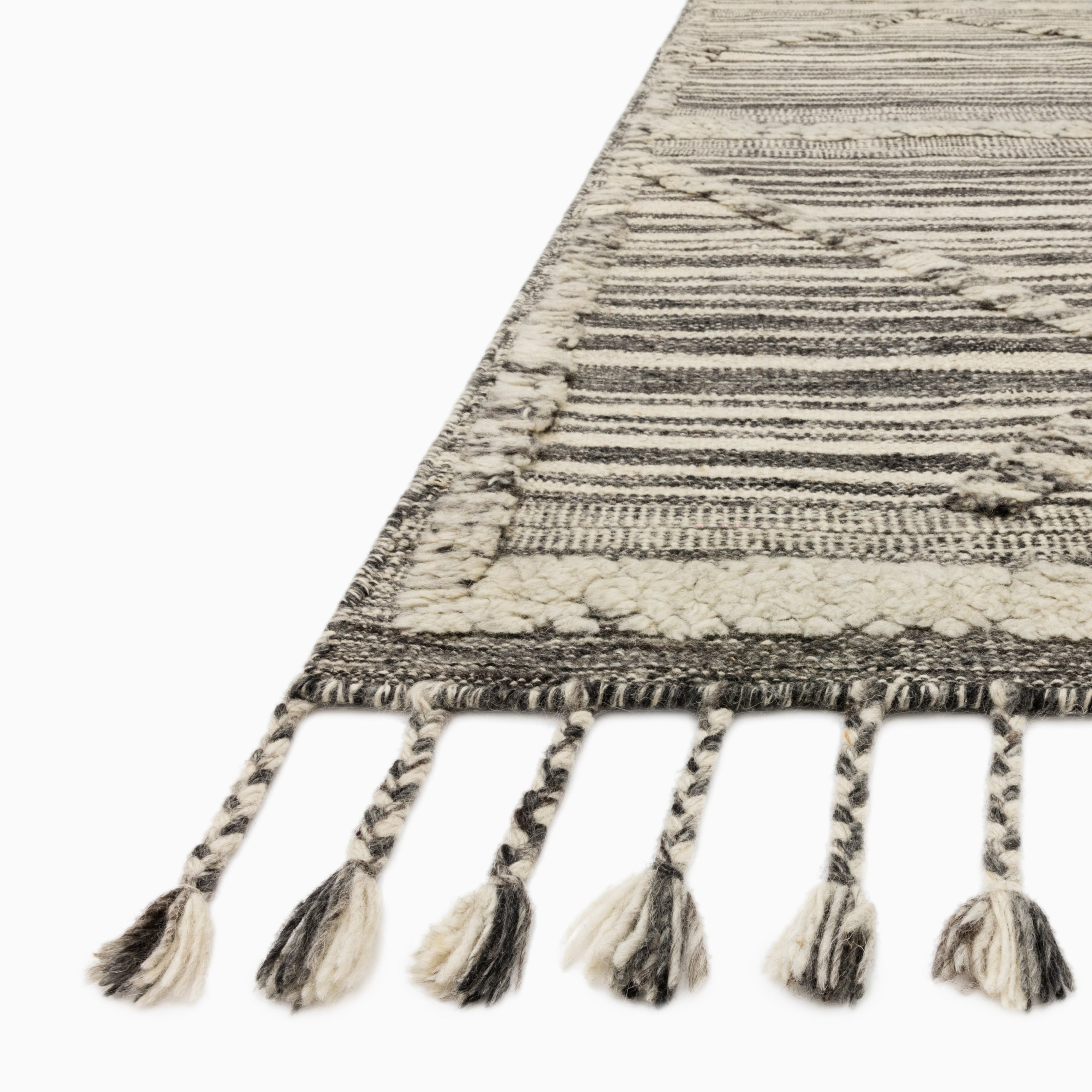 Micah Wool Blend Rug in Cream / Graphite